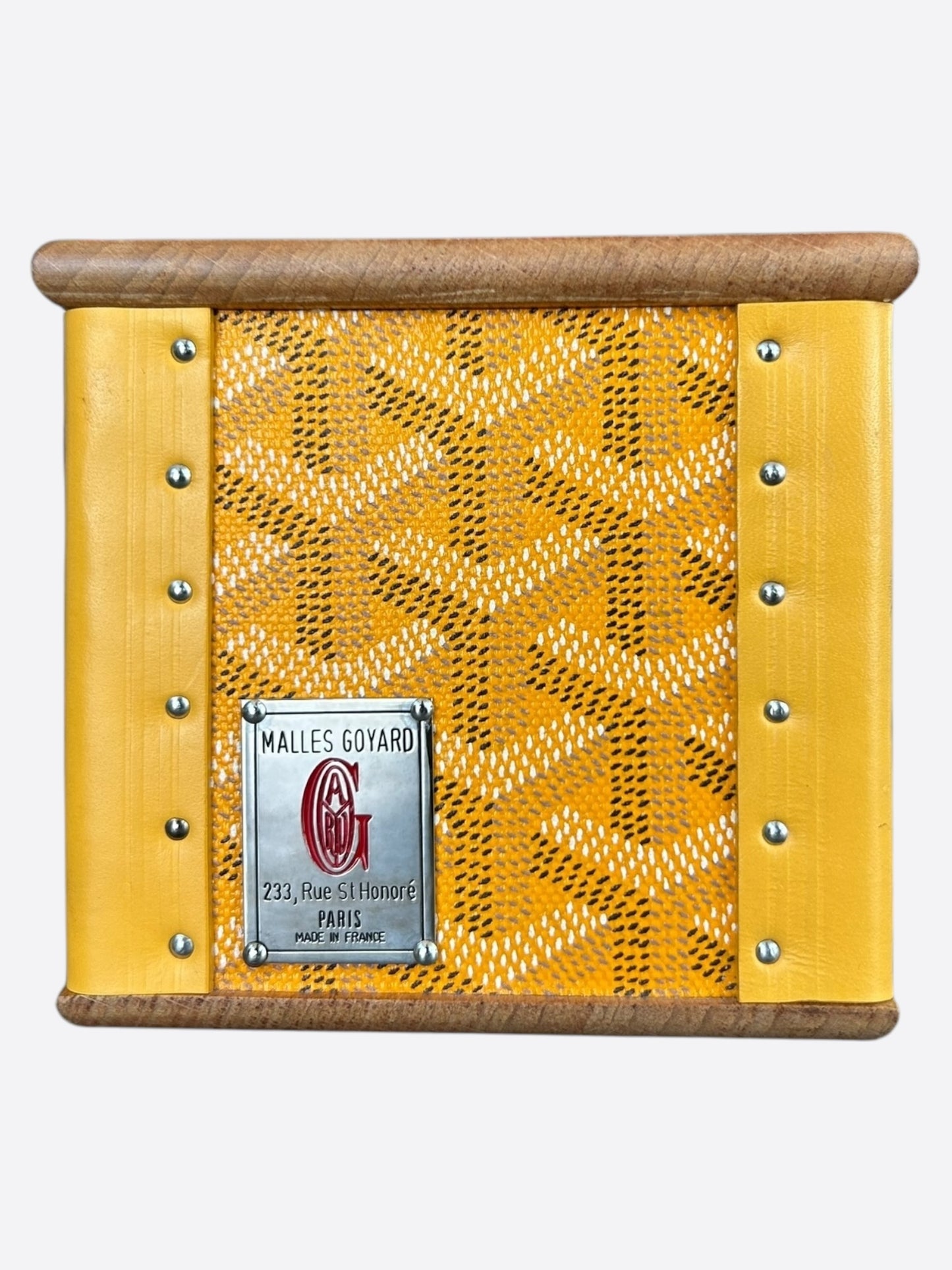 Goyard Yellow Candle Holder