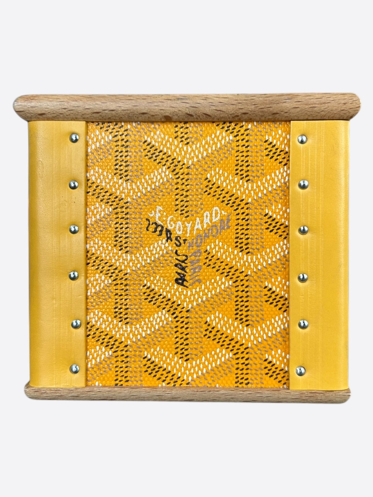Goyard Yellow Candle Holder