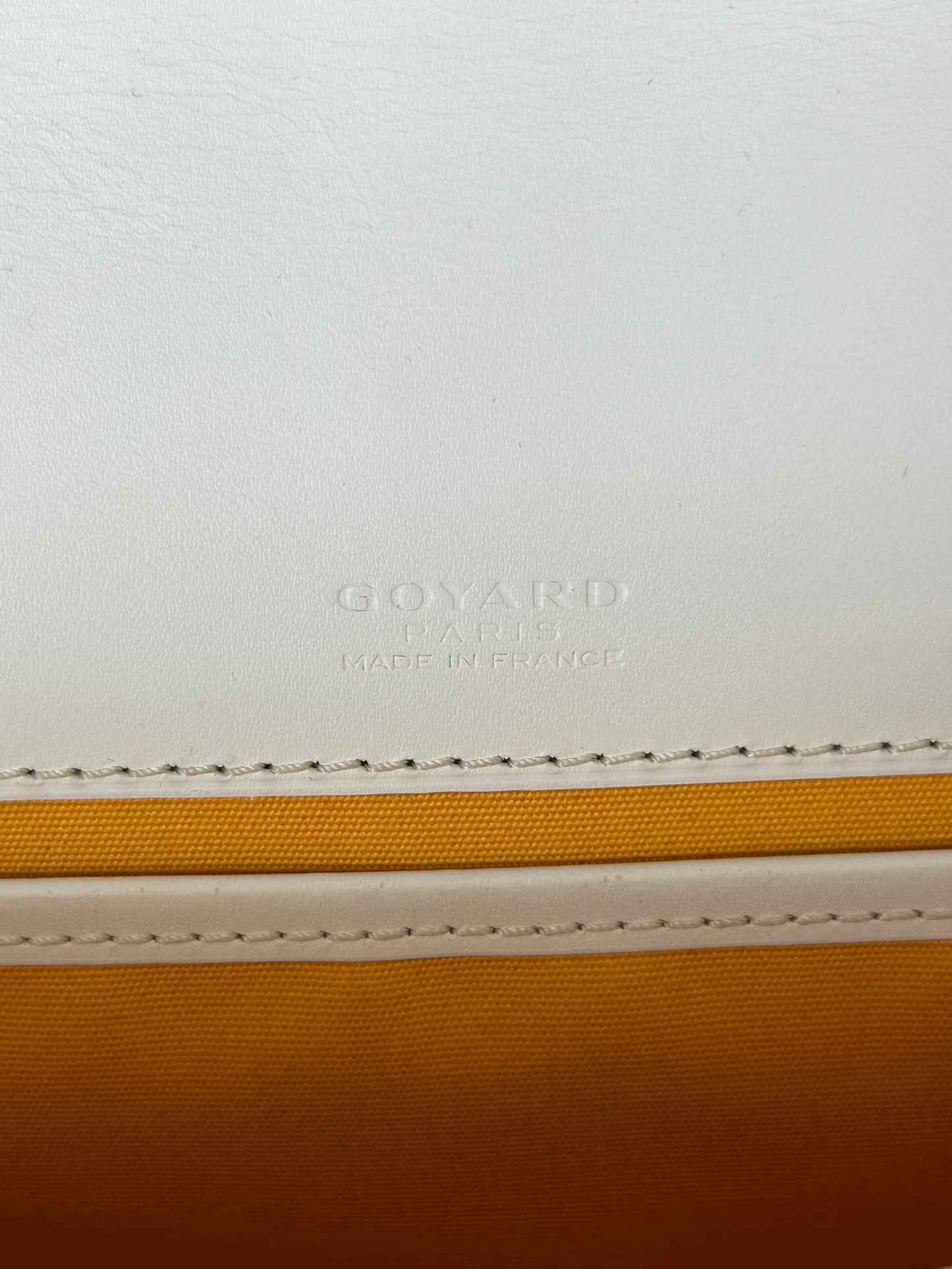 Goyard White Belvedere Messenger Bag
