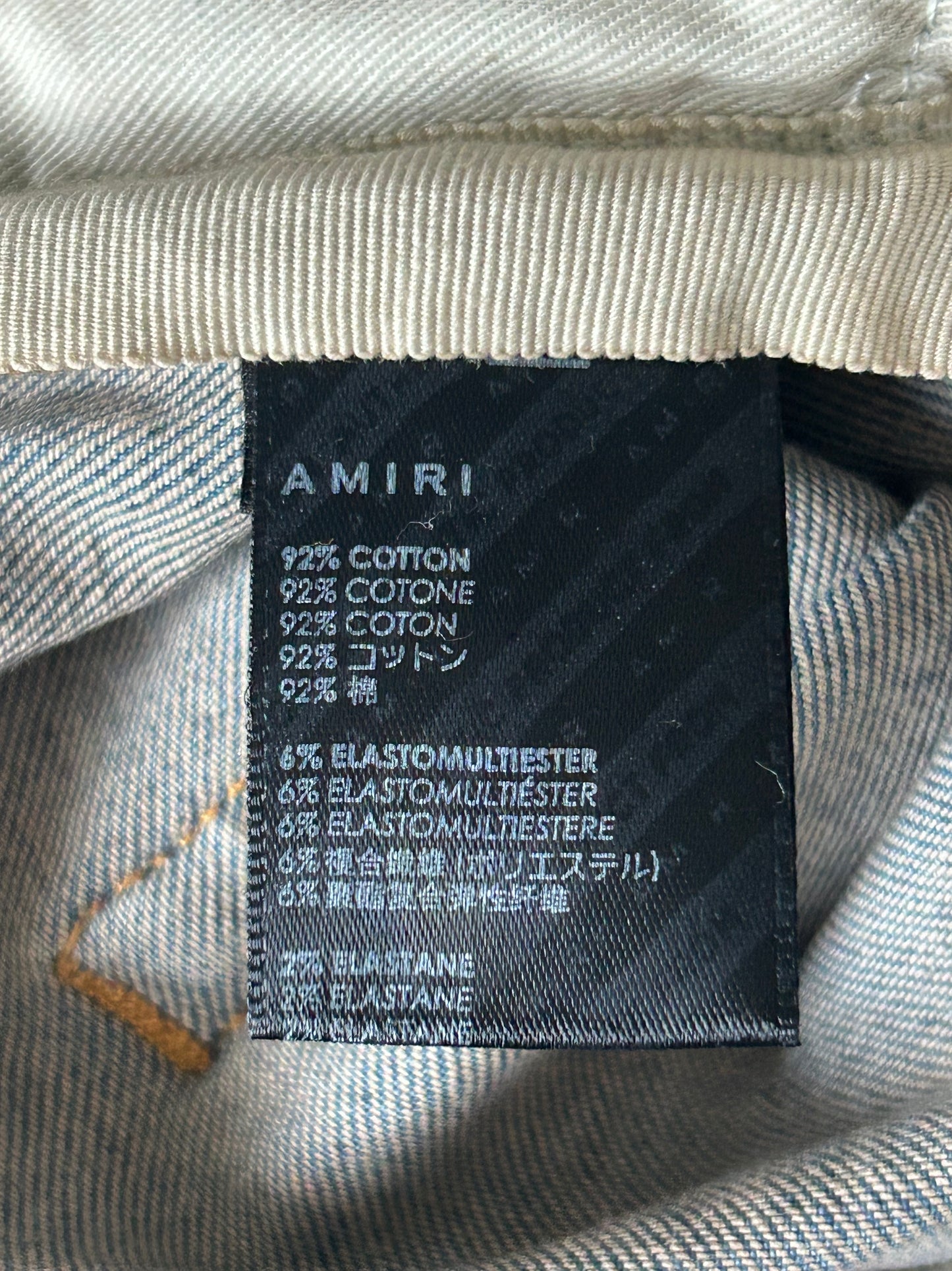 Amiri Wes Lang Clay Indigo & Black Reaper Jeans