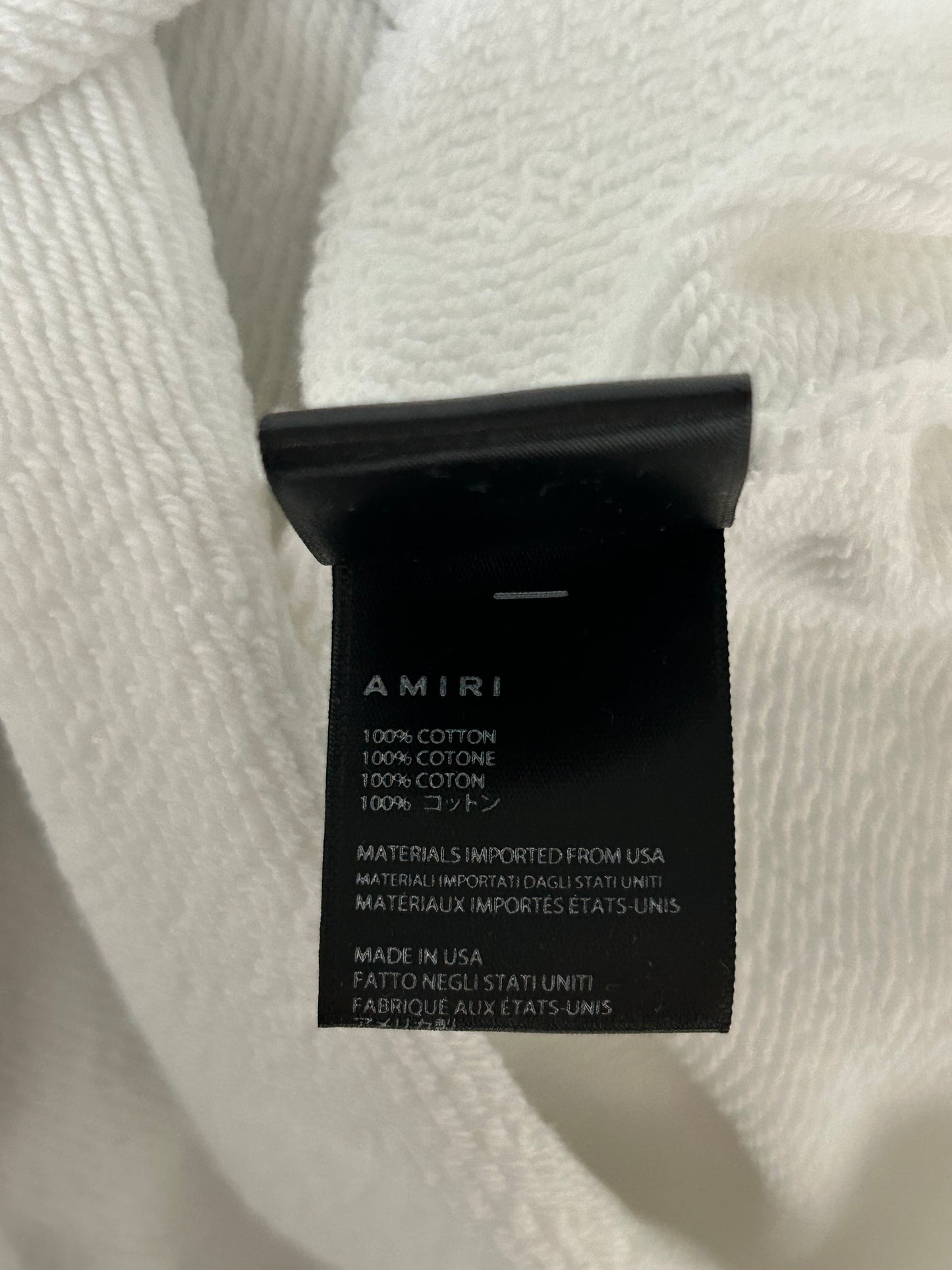 Amiri White & Black Beverly Hills Hoodie