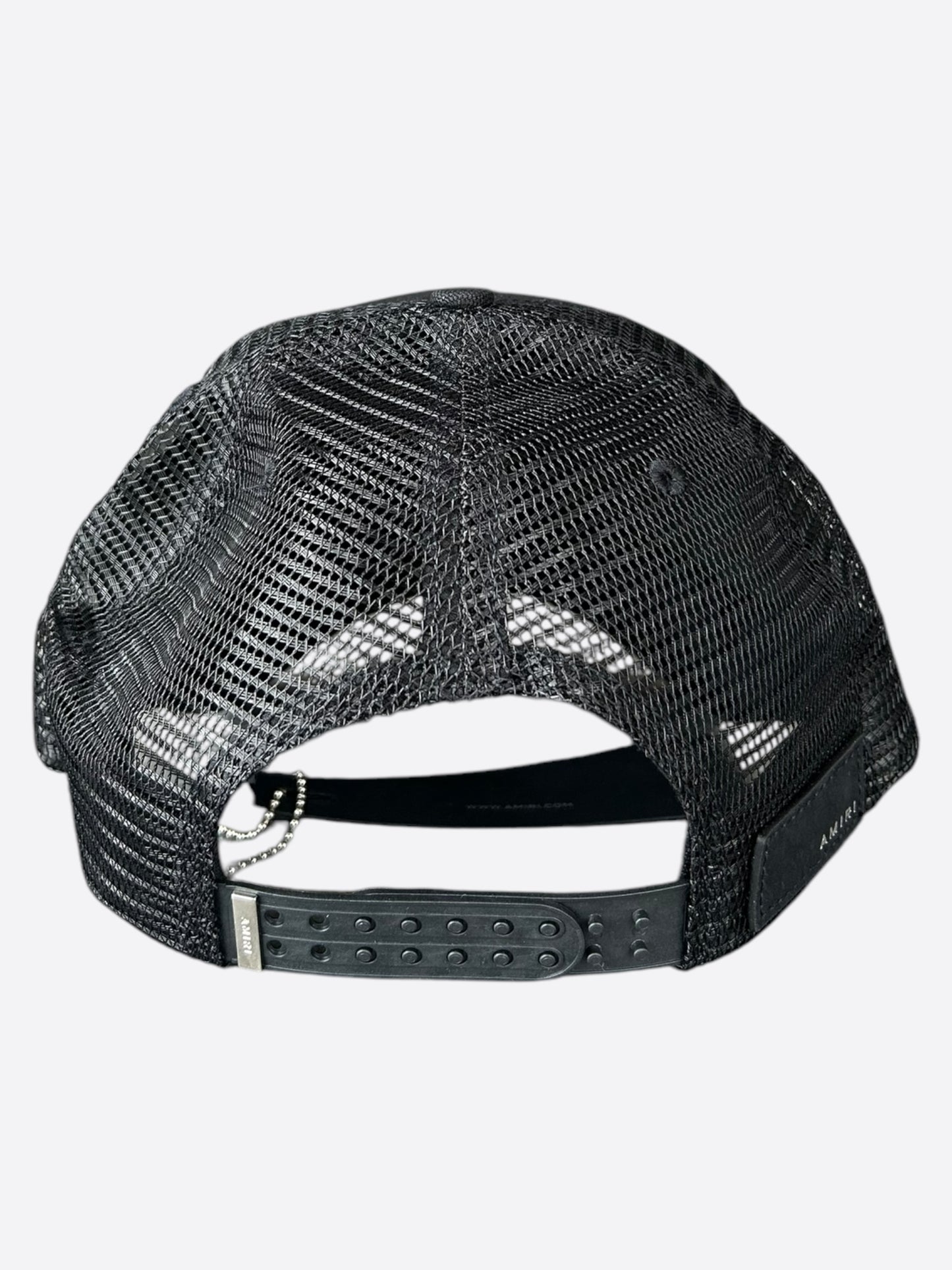 Amiri Black & Red Triple Star Trucker Hat