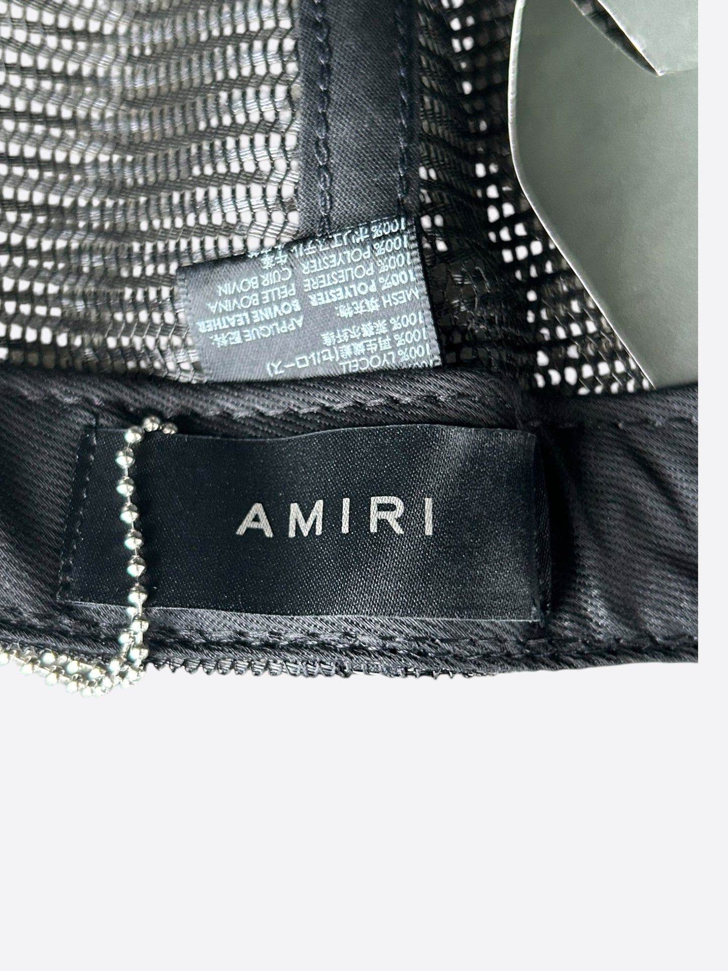 Amiri Black & Red Triple Star Trucker Hat