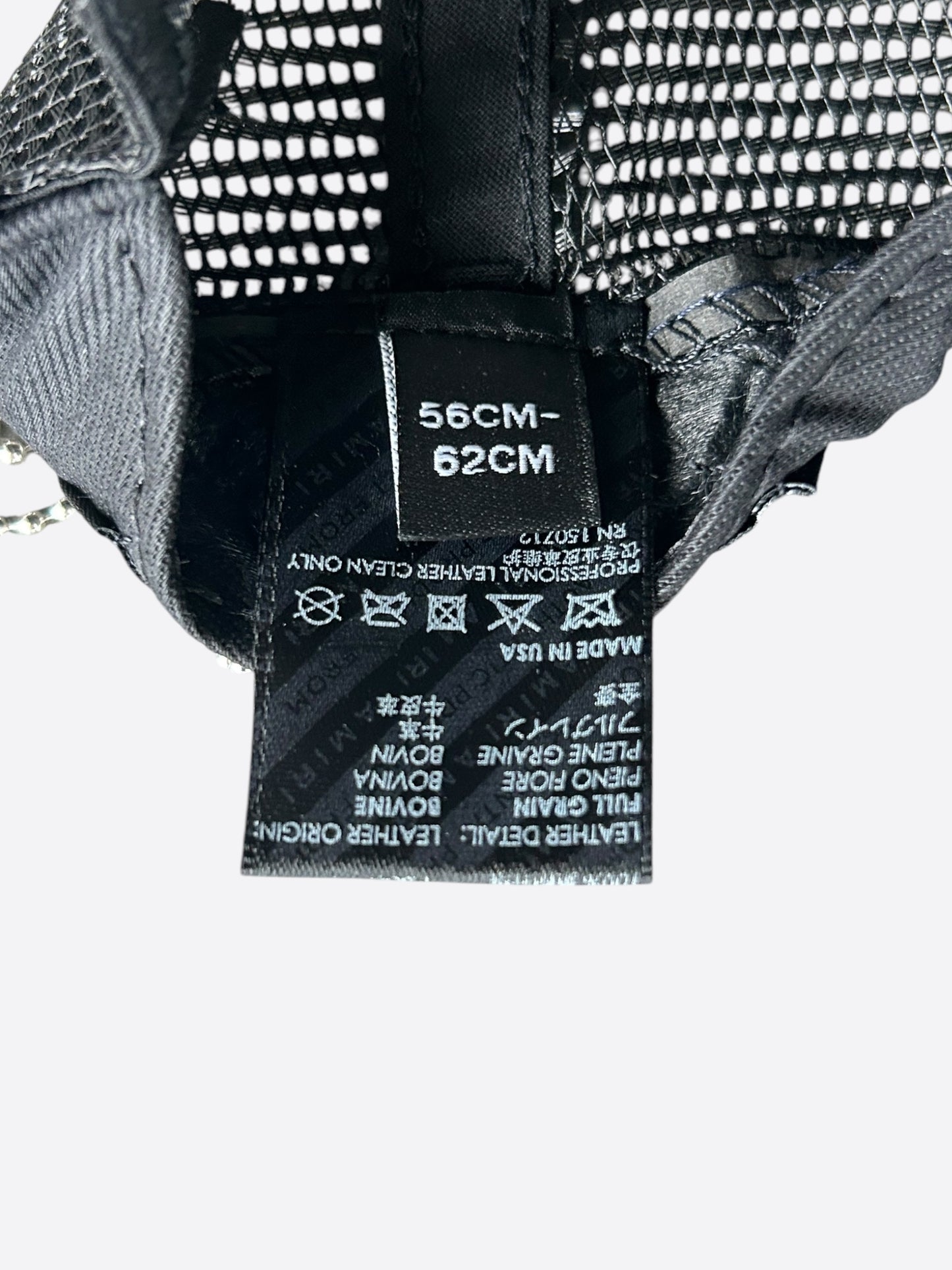 Amiri Black & Red Triple Star Trucker Hat