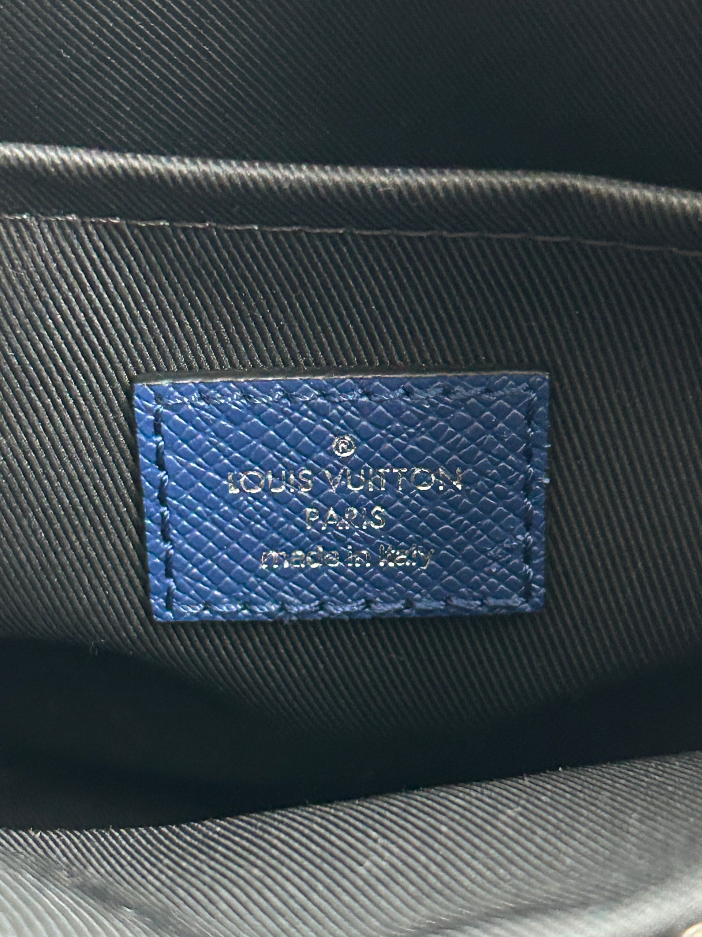 Louis Vuitton Blue Taigarama Monogram Outdoor Messenger Bag