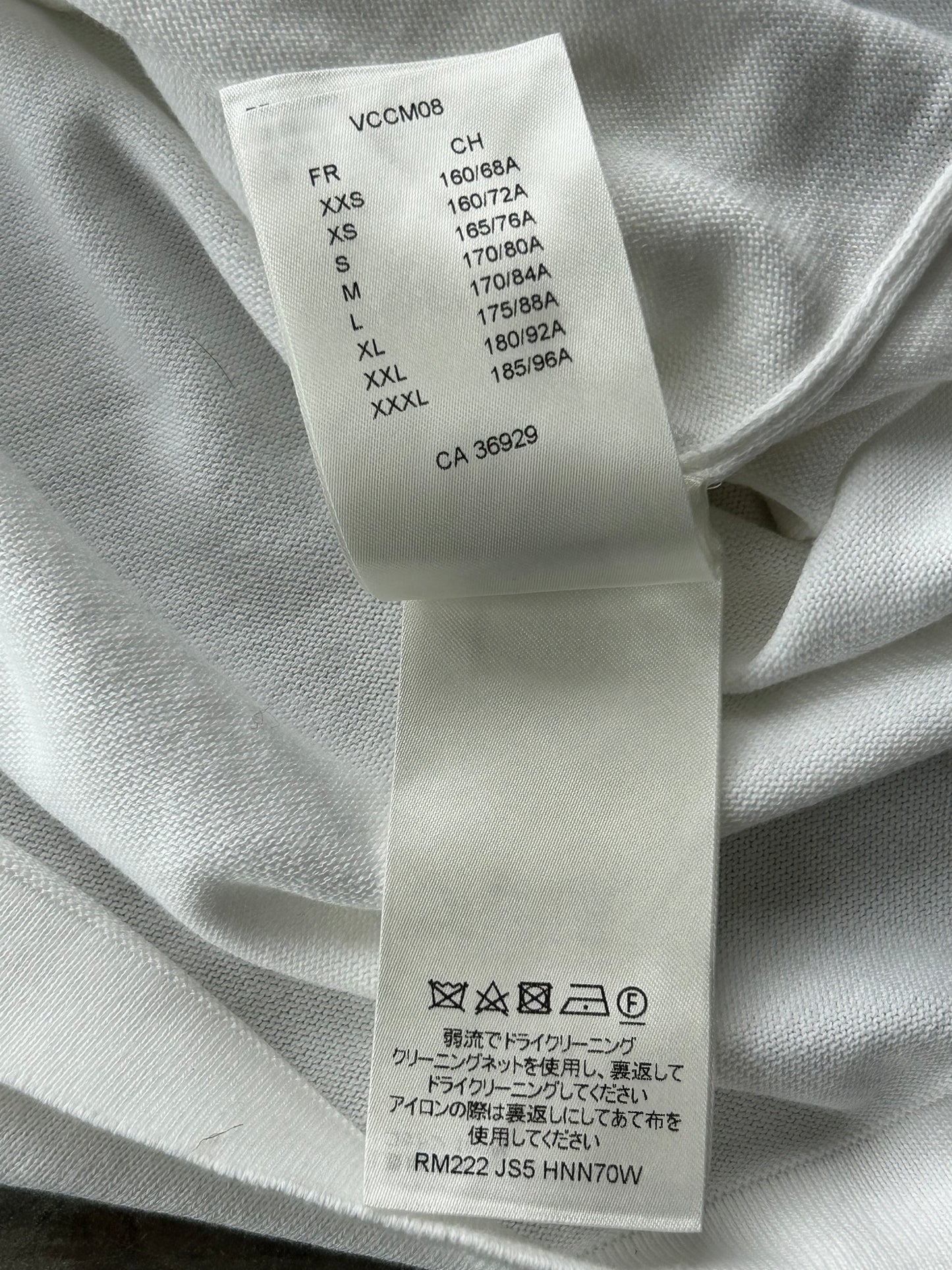 Louis Vuitton White & Blue Logo Intarsia T-Shirt