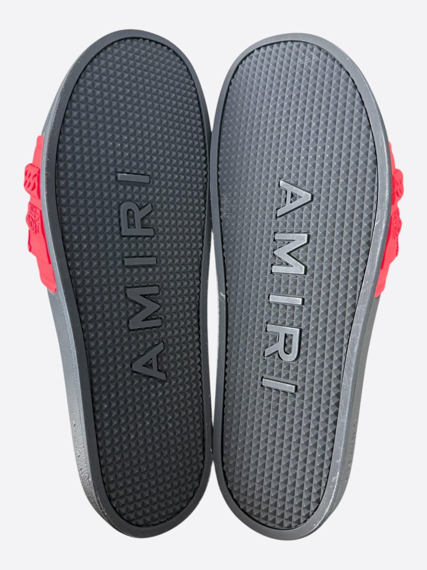 Amiri Red & Black Bandana Chain Slides