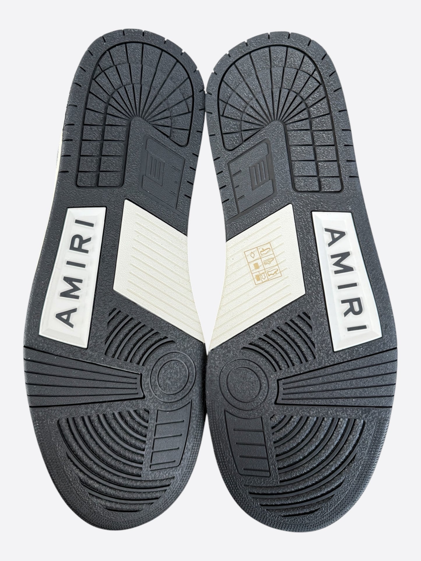 Amiri Black & White Skeleton Low Top Sneakers