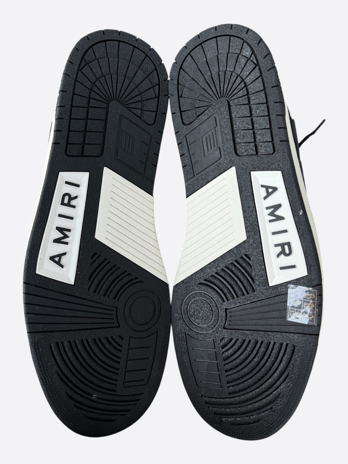 Amiri Black & White Glitter Skel Women's Low Top Sneakers