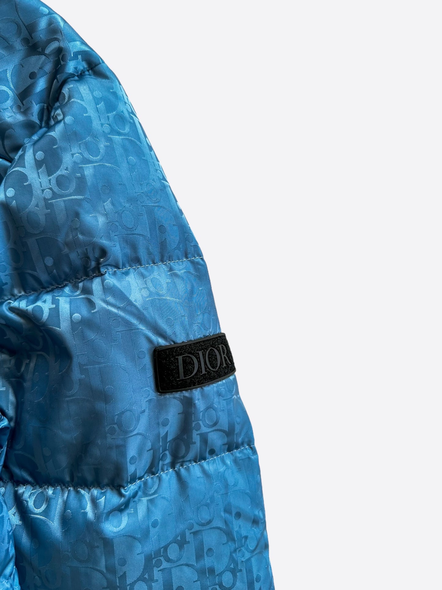 Dior Blue Oblique Puffer Jacket