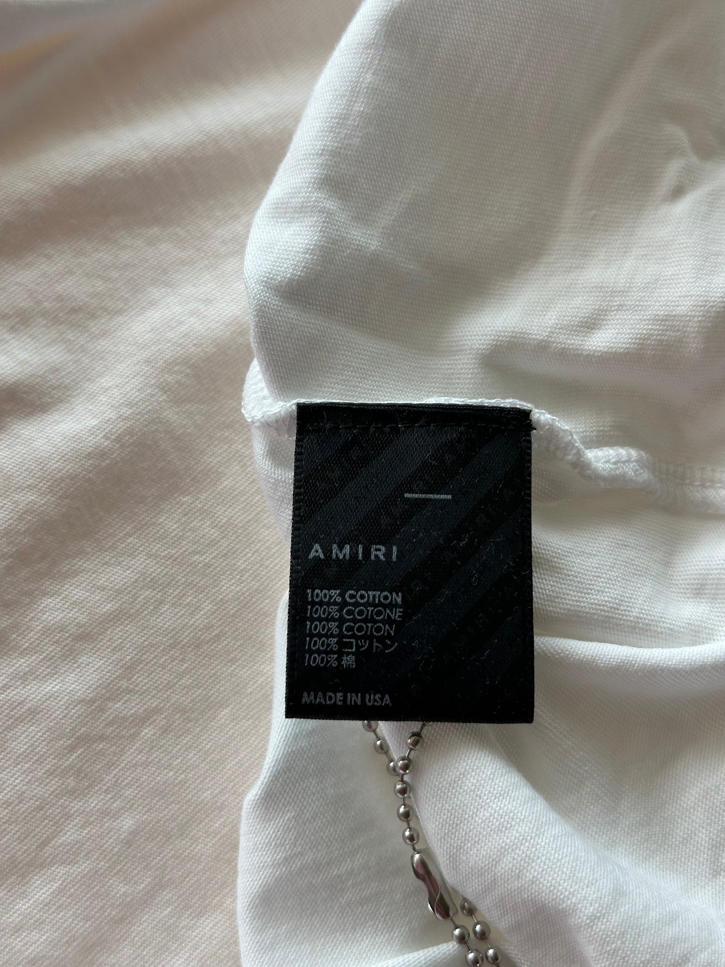 Amiri White & Red Snake Logo T-Shirt