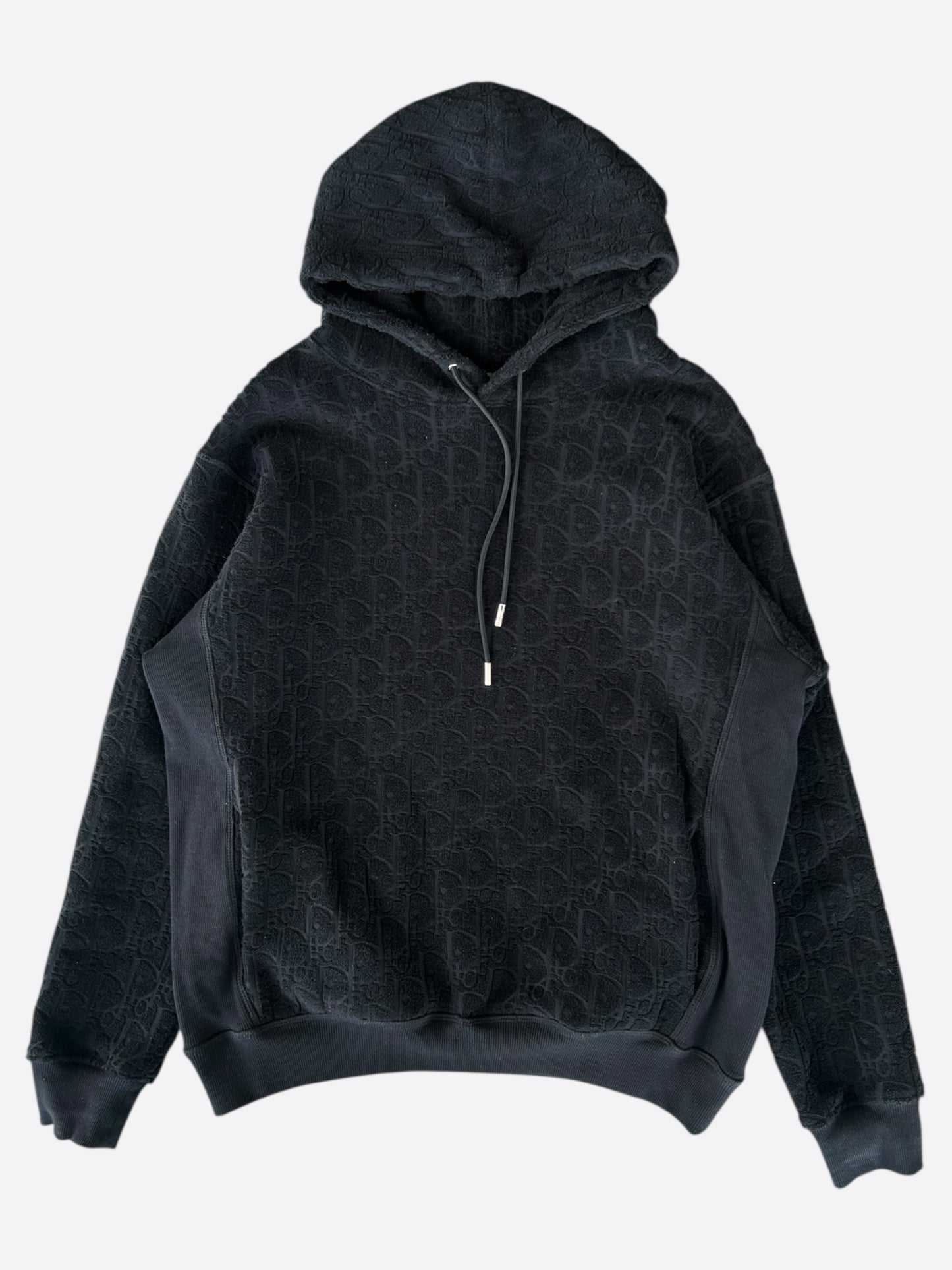 Dior Black Oblique Towel Hoodie