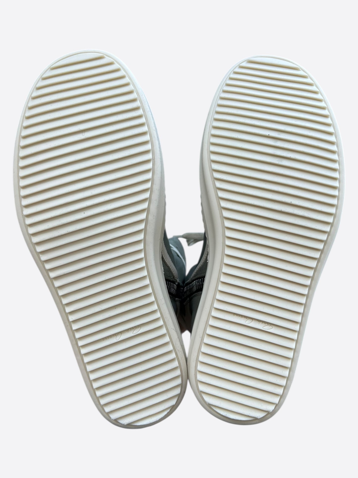 Rick Owens Green & White Geobaskets