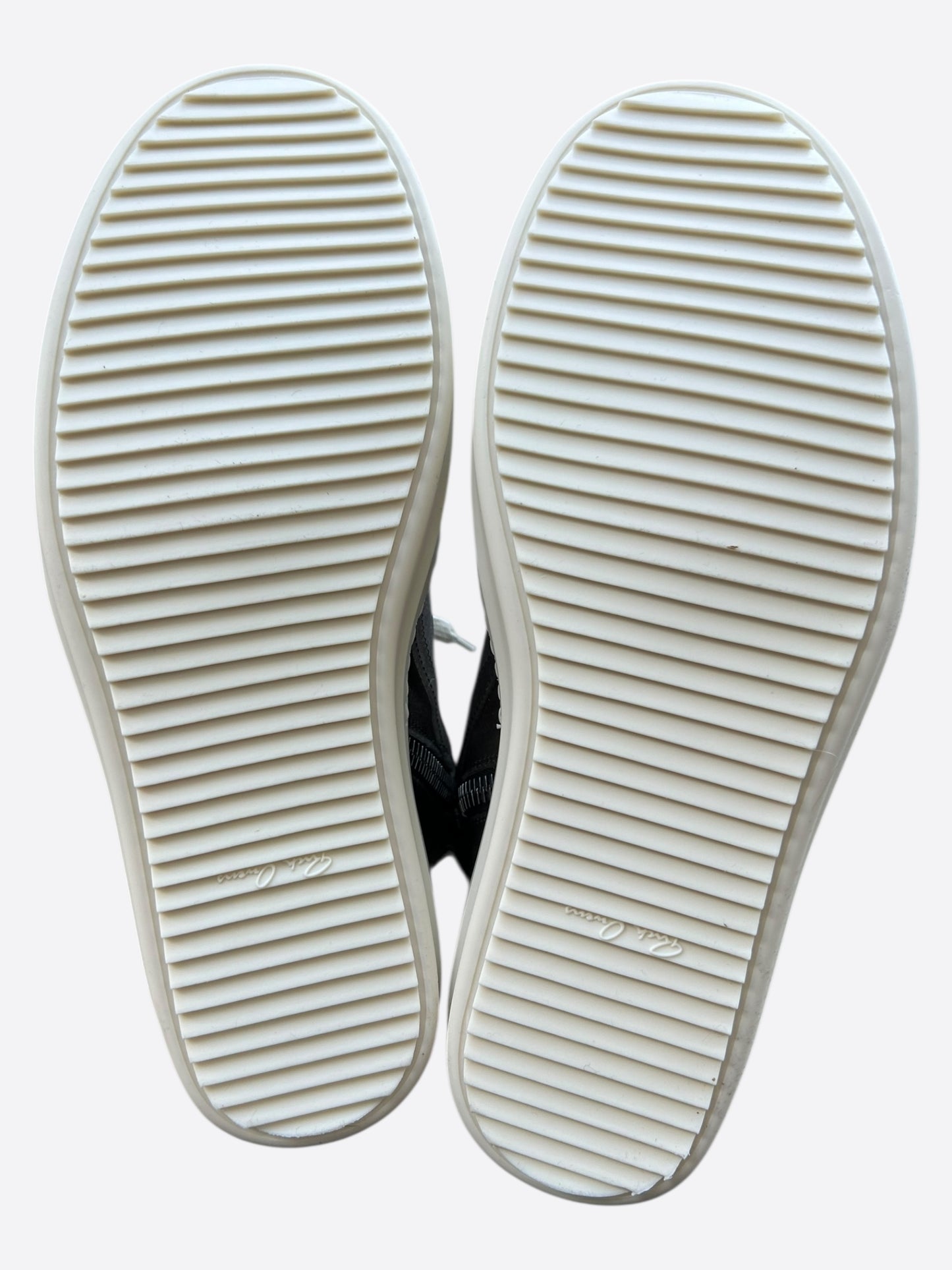 Rick Owens Dust Brown & White Geobaskets