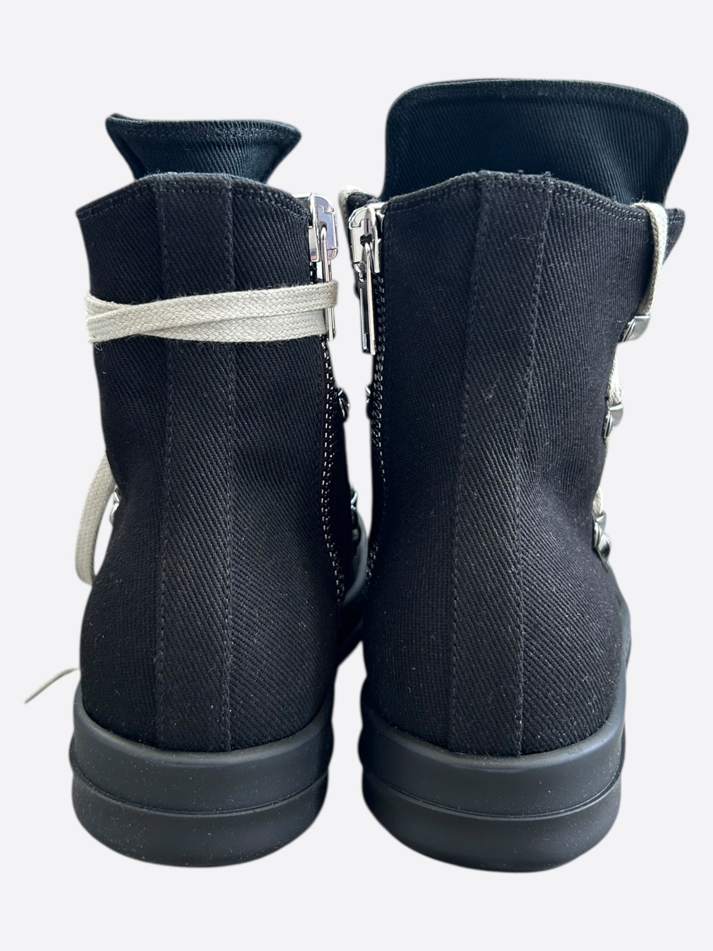 Rick Owens Black Hexagram Women's High Top Sneakers