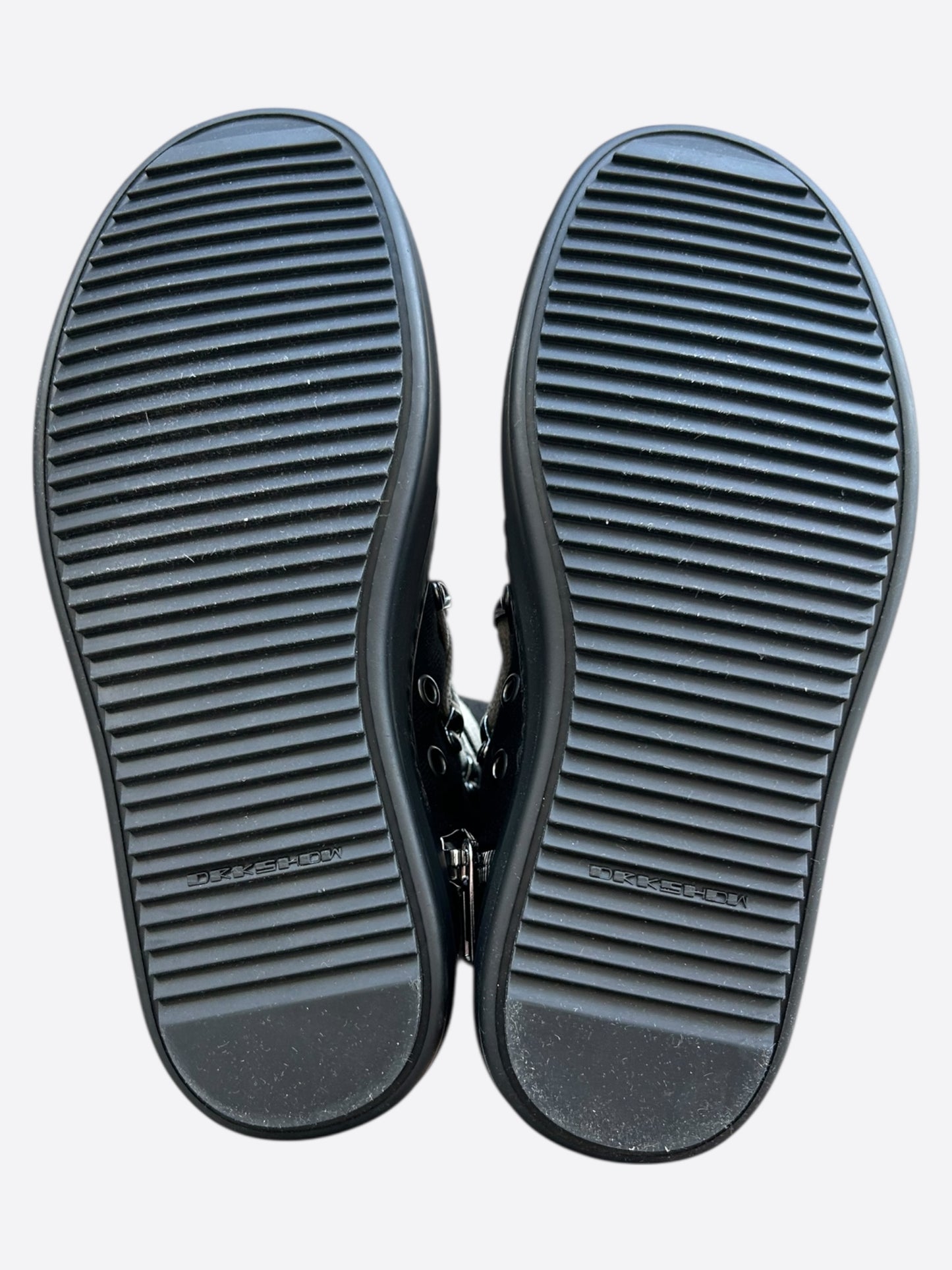 Rick Owens Black Hexagram Women's High Top Sneakers