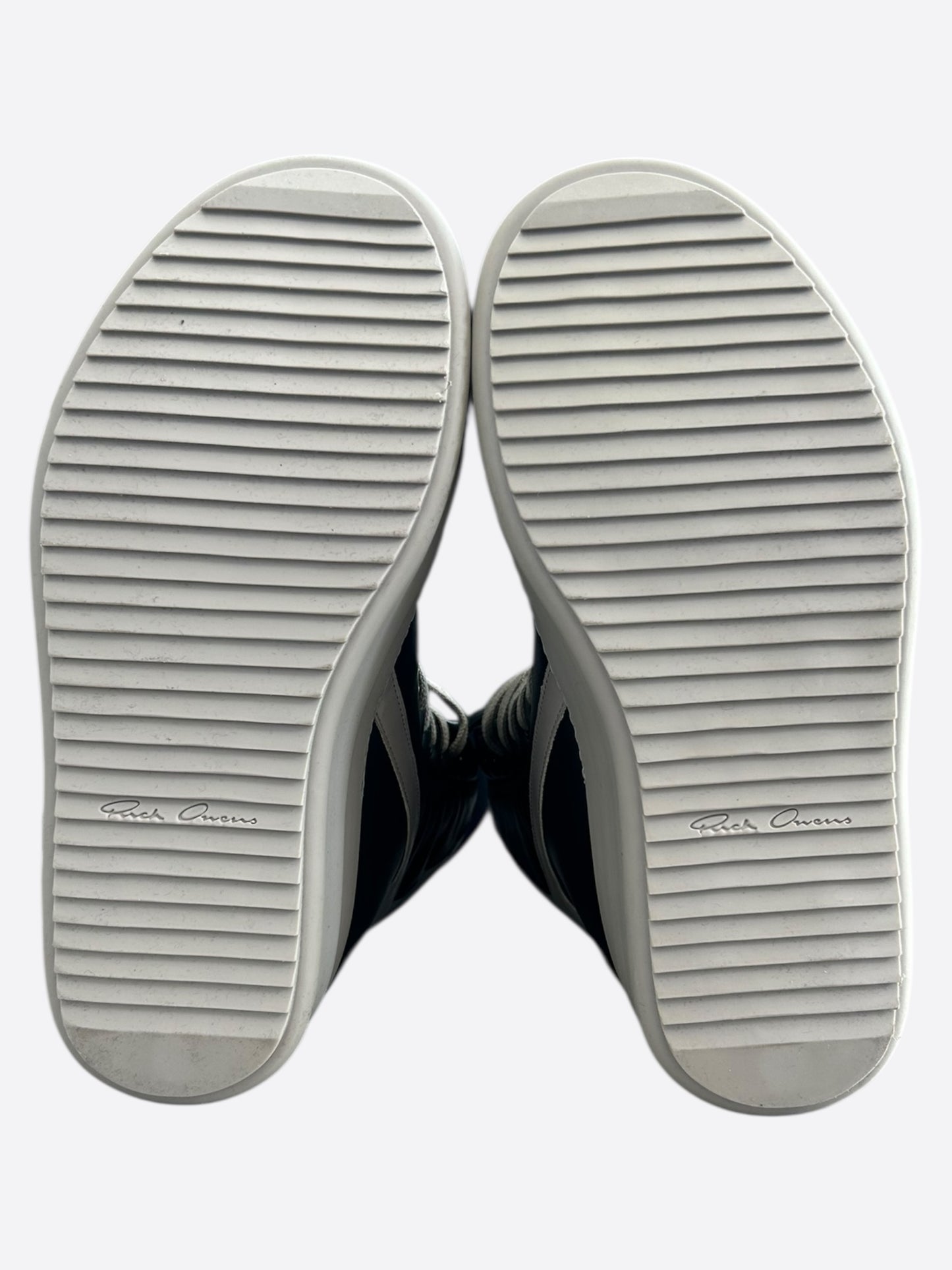 Rick Owens Black & Pearl Mega Geobaskets