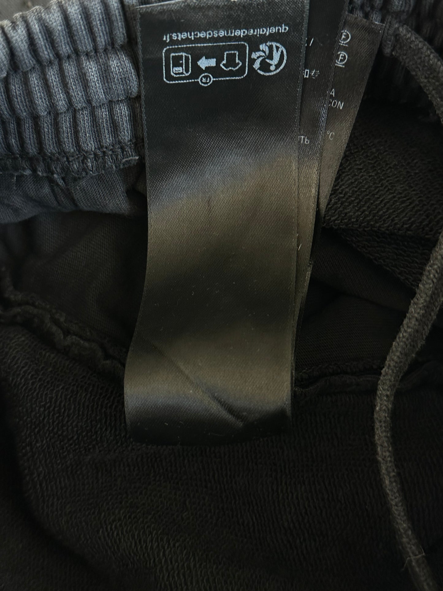 Balenciaga Black Rhinestone Embellished Sweatpants