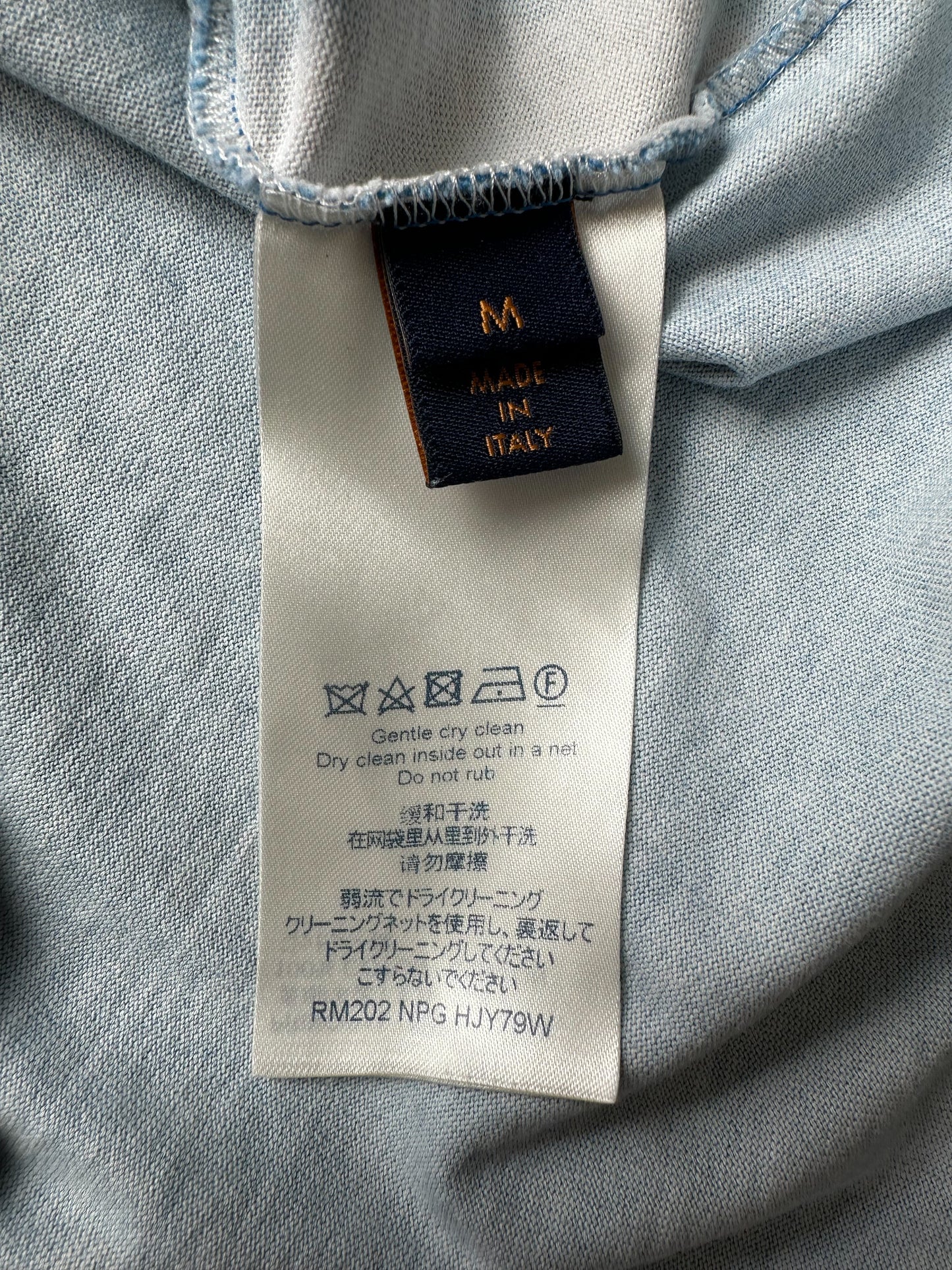 Louis Vuitton Blue & White Cloud Logo T-Shirt
