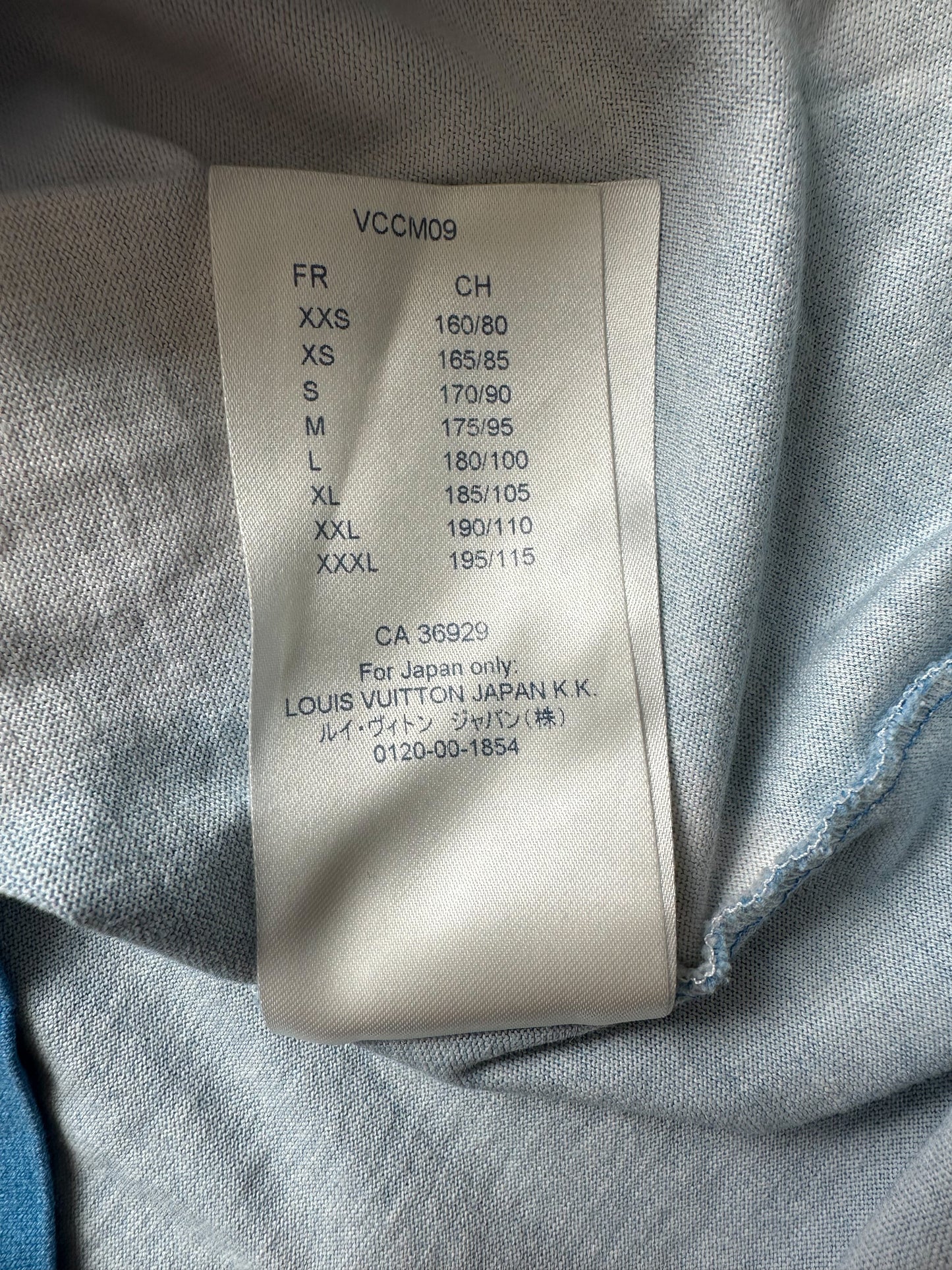 Louis Vuitton Blue & White Cloud Logo T-Shirt