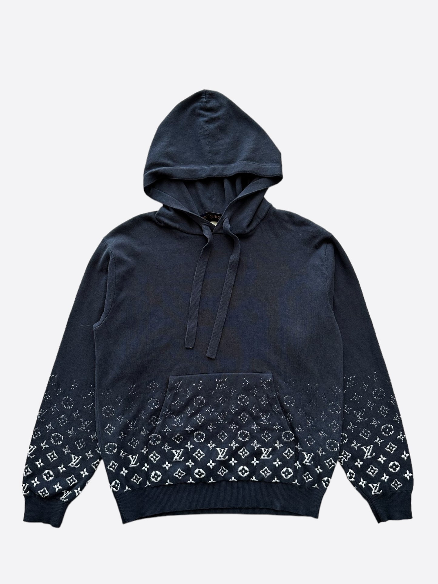 Louis Vuitton Grey & White Monogram Gradient Hoodie