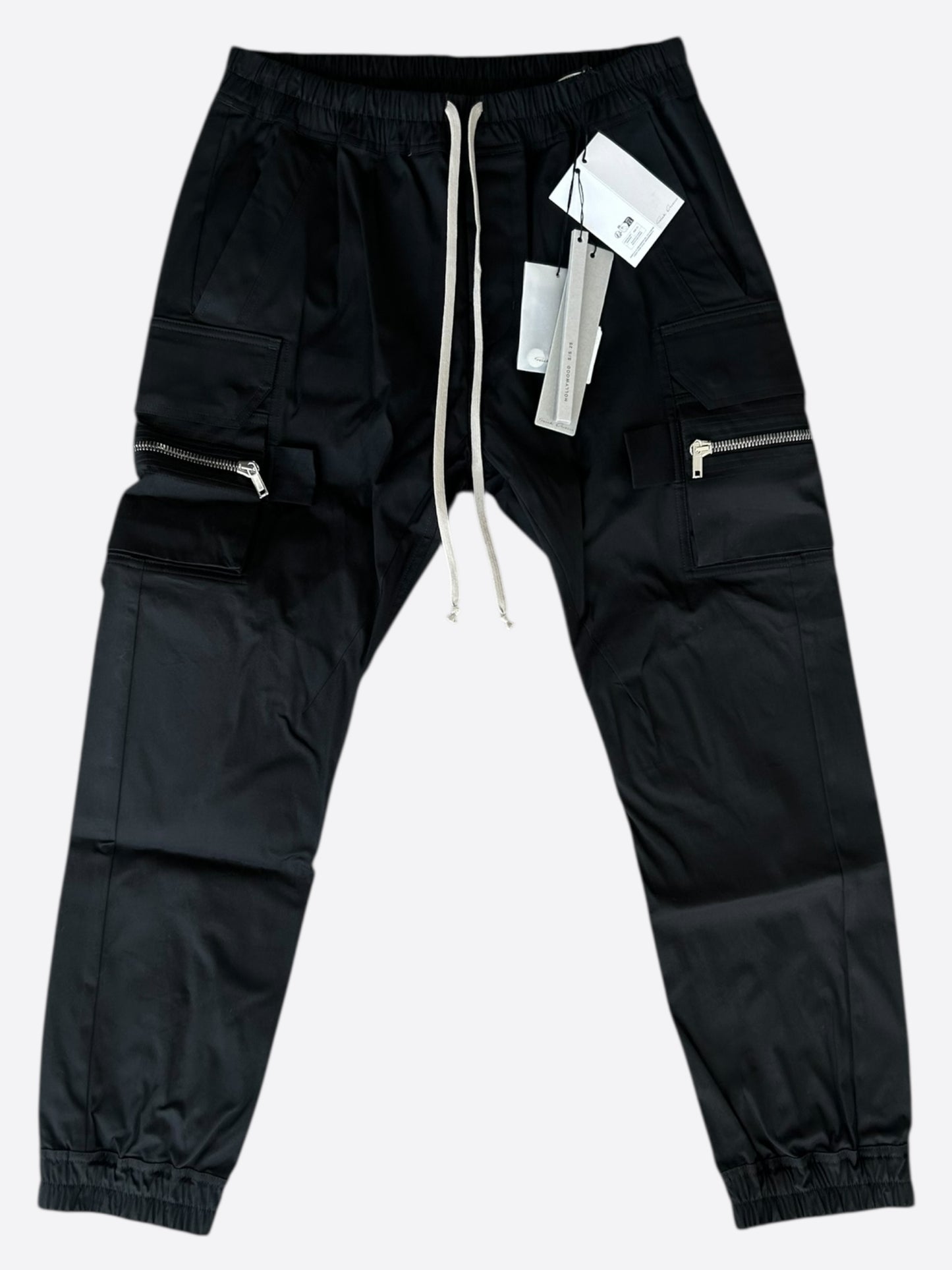 Rick Owens Black Mastodon Cargo Pants
