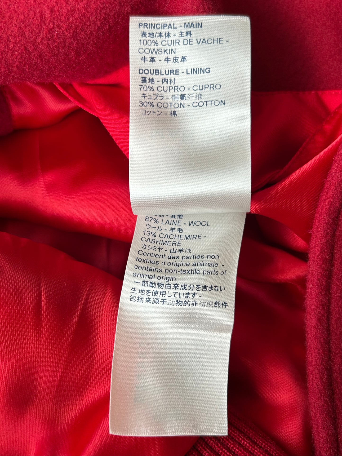 Louis Vuitton Red & White Dreaming Varsity Jacket