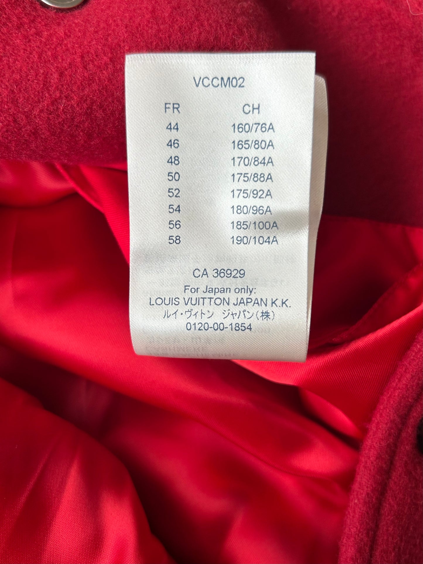 Louis Vuitton Red & White Dreaming Varsity Jacket