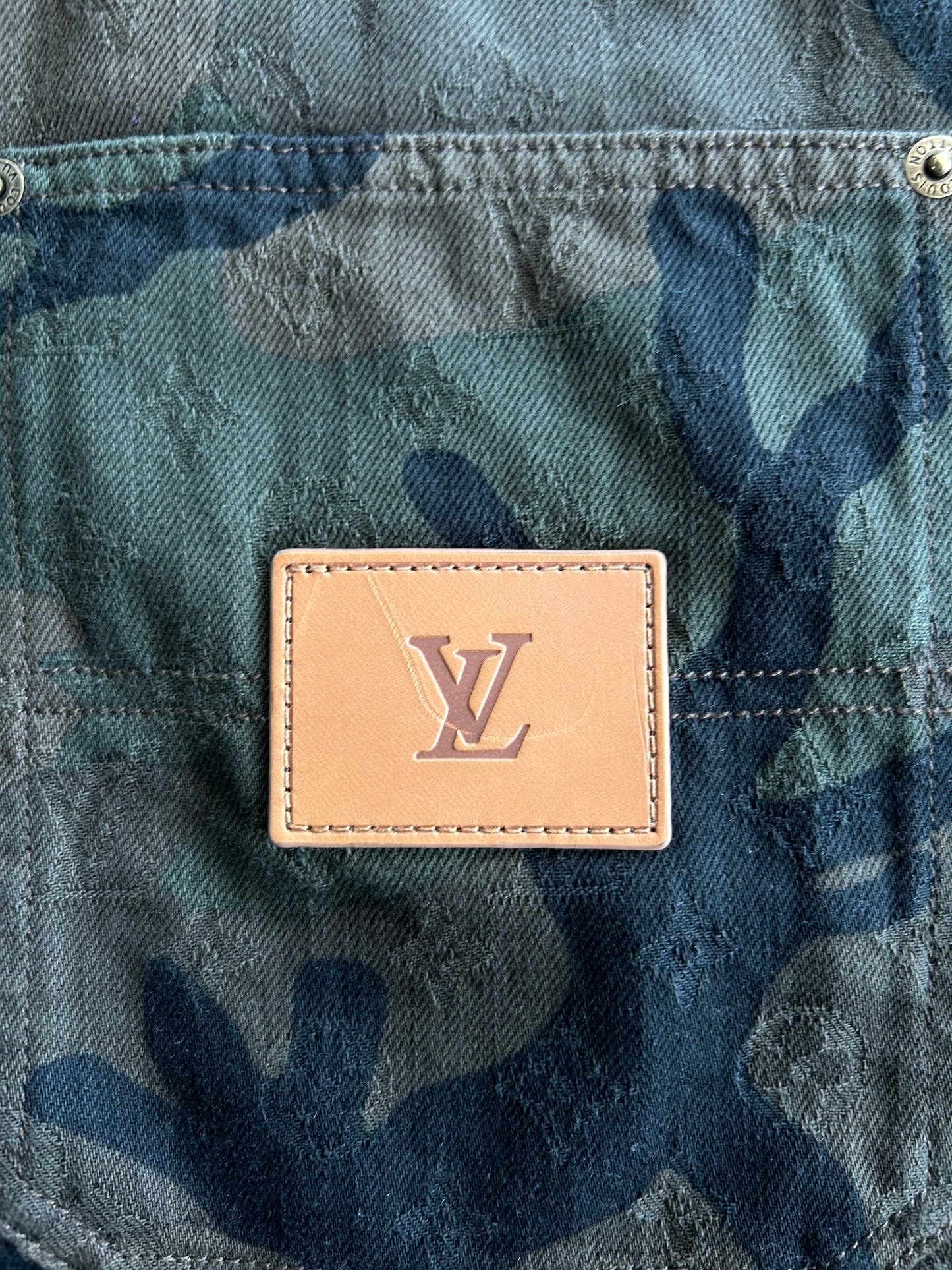 Louis Vuitton Supreme Camouflage Monogram Carpenter Jeans