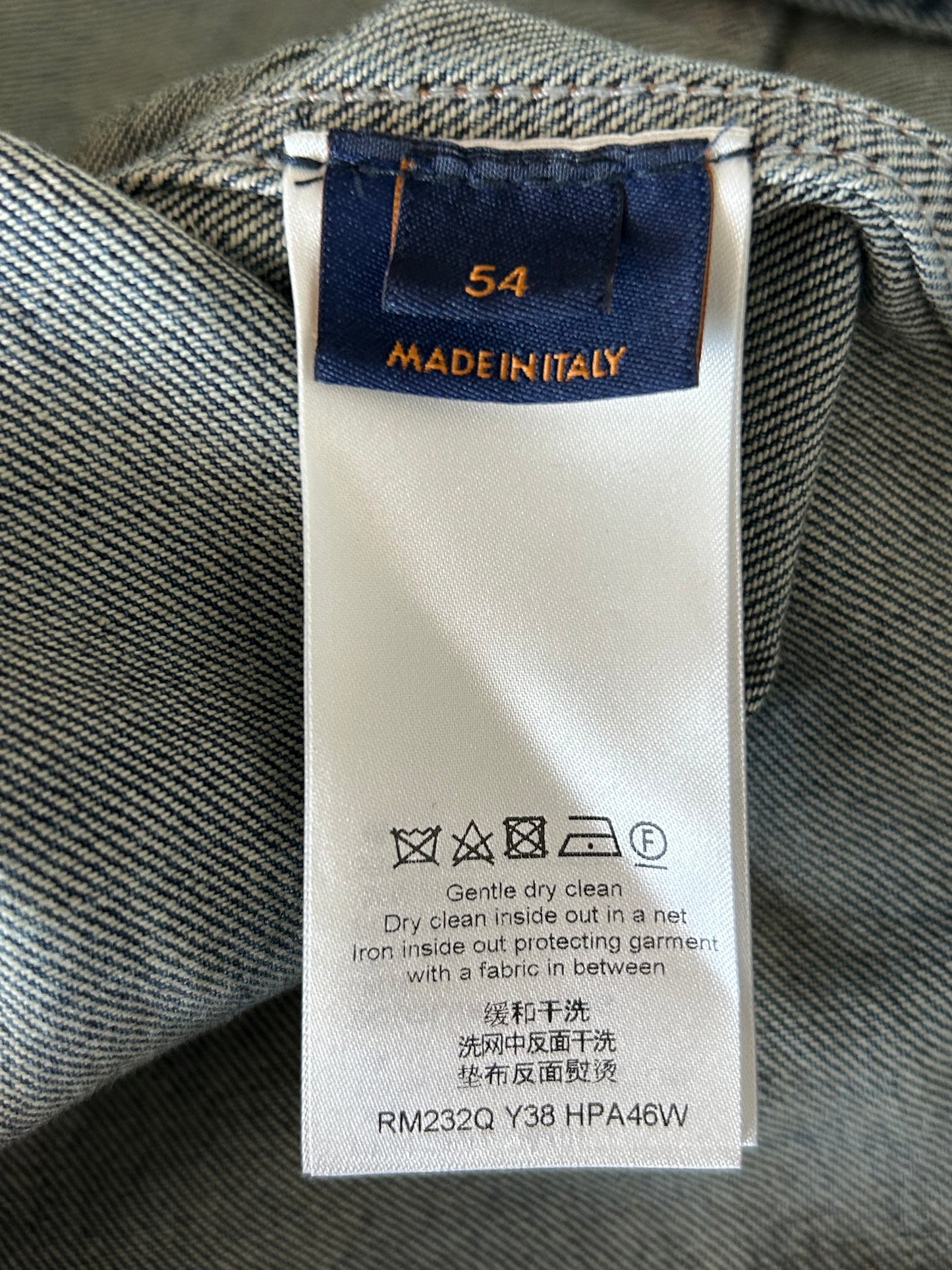 Louis Vuitton Blue Monogram Denim Workwear Jacket