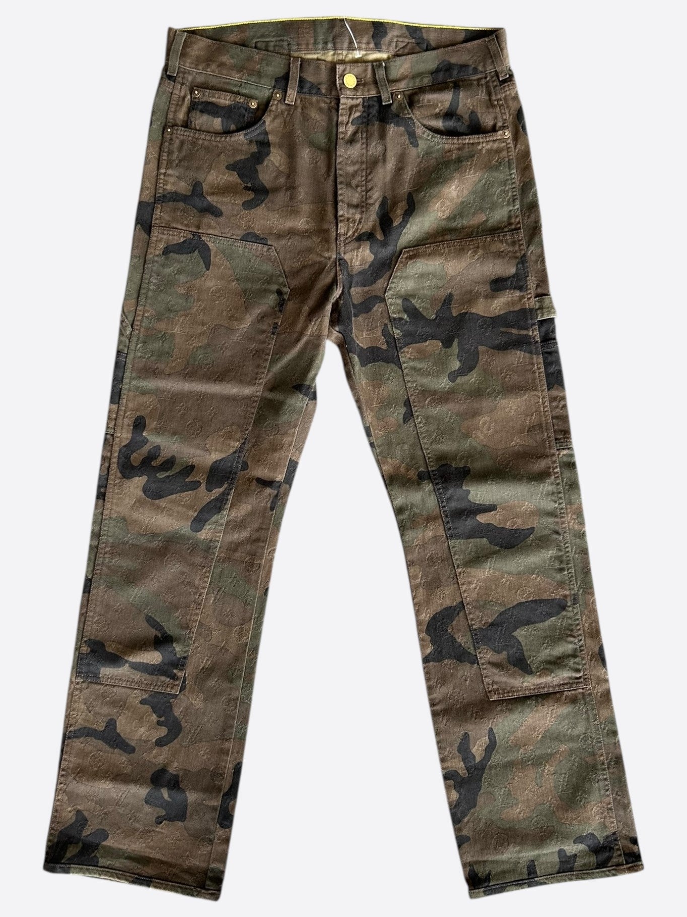 Louis Vuitton Supreme Camouflage Monogram Carpenter Jeans