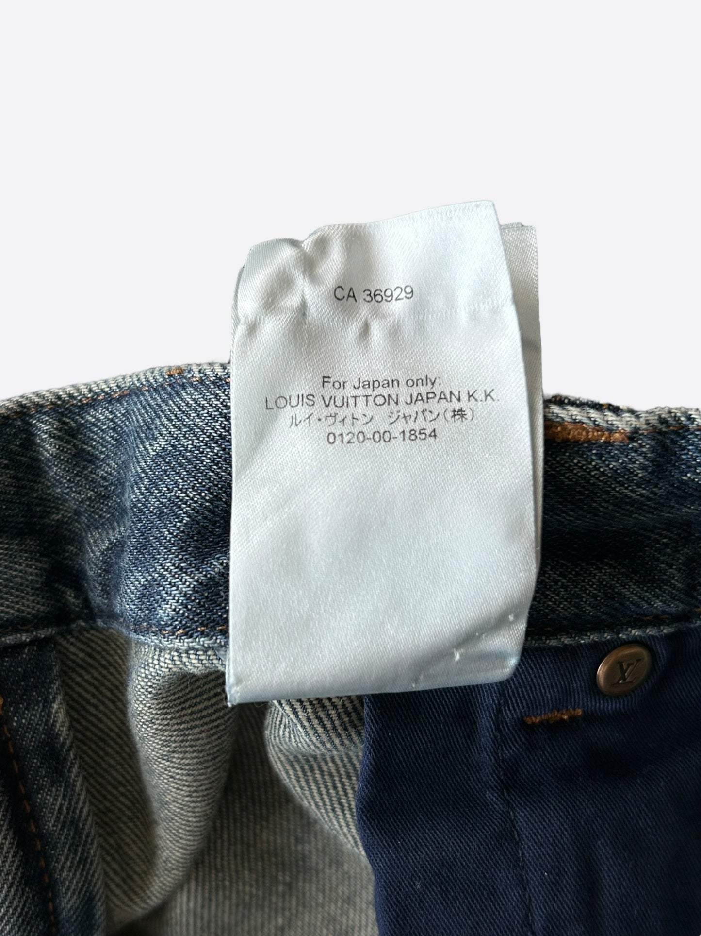 Louis Vuitton Blue Monogram Carpenter Jeans