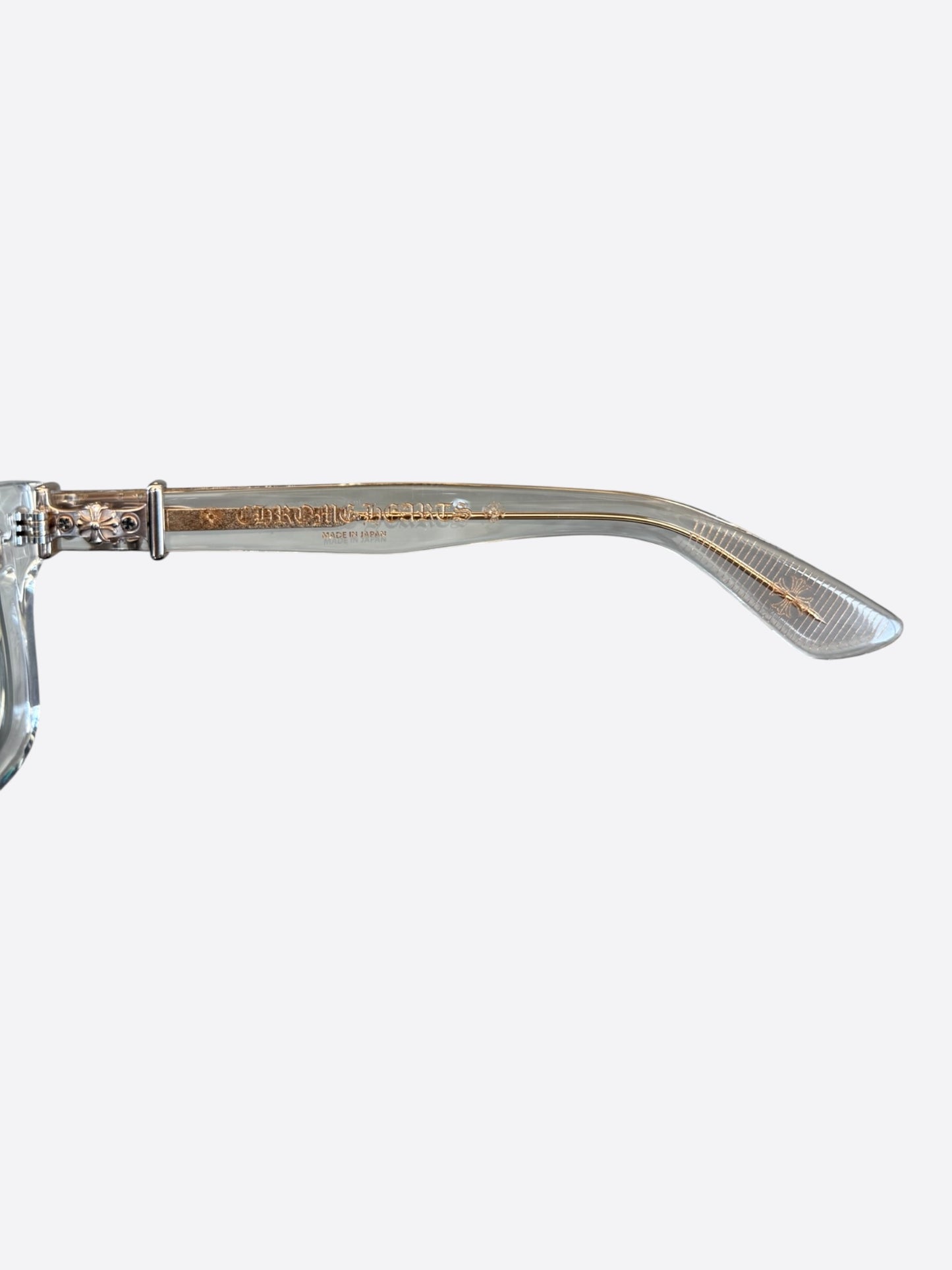 Chrome Hearts Clear & Gold Vagillionaire 2 Tinted Glasses