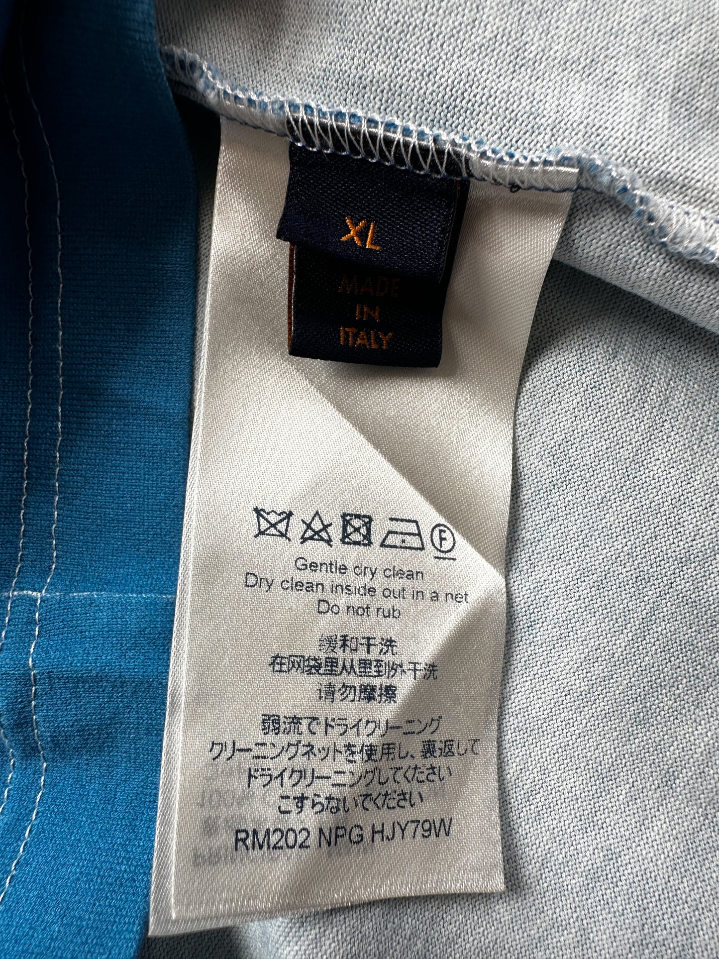 Louis Vuitton Blue & White Cloud Logo T-Shirt