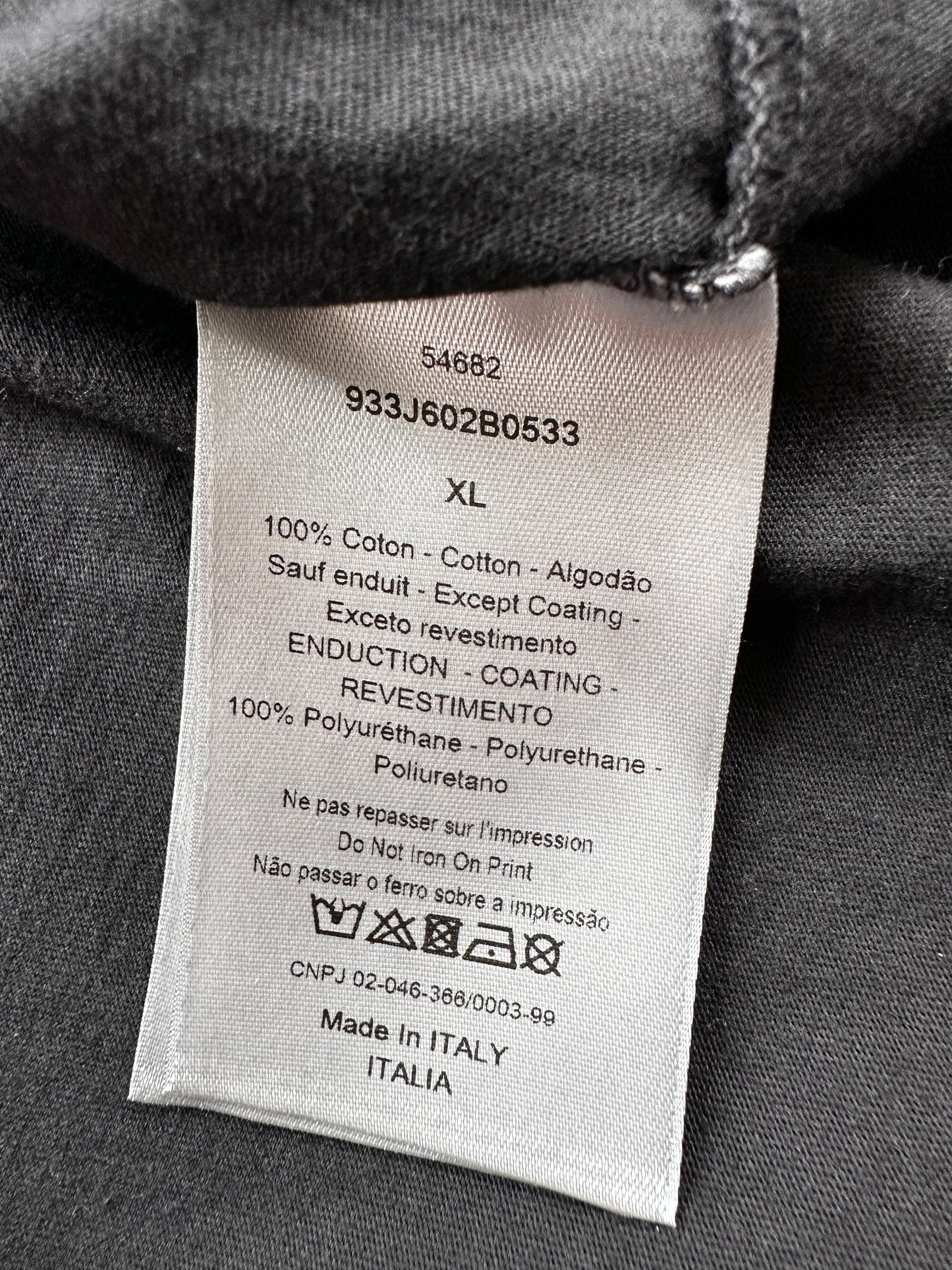 Dior Sorayama Black Dinosaur Logo T-Shirt