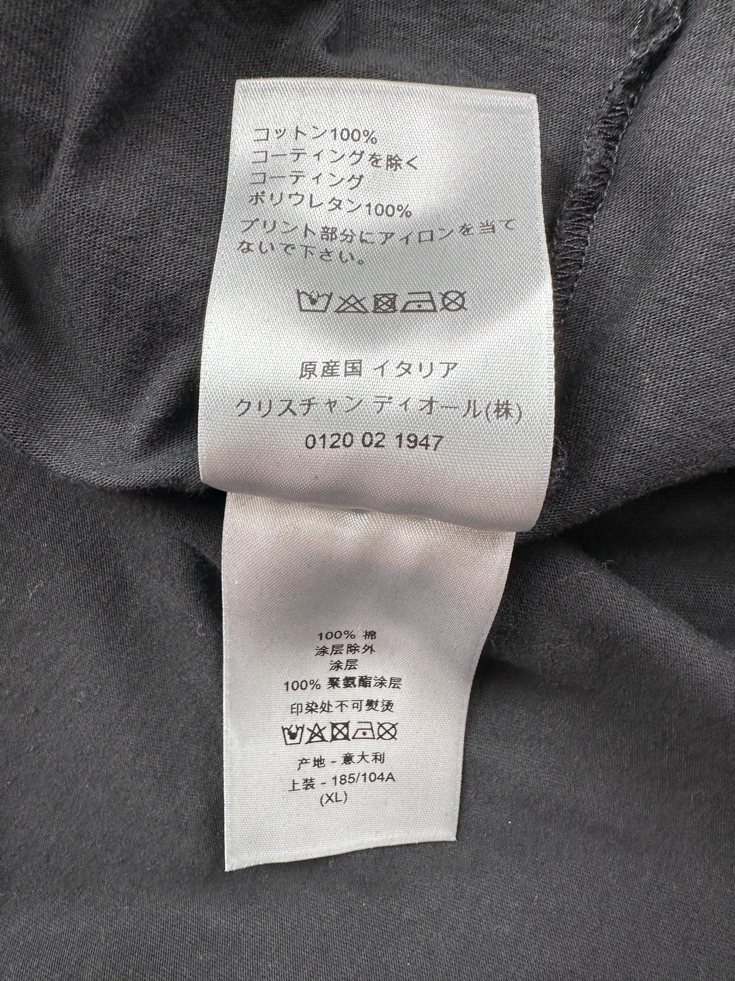 Dior Sorayama Black Dinosaur Logo T-Shirt