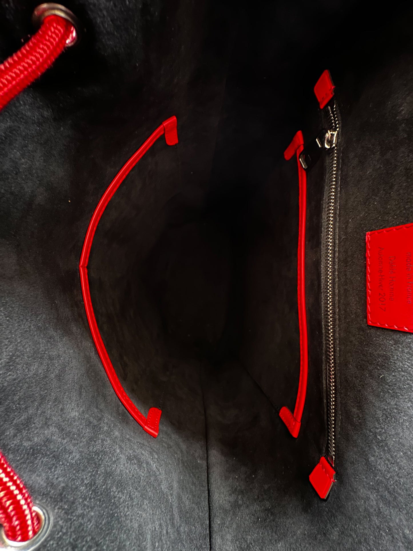 Louis Vuitton Supreme Red & White EPI Christopher Backpack