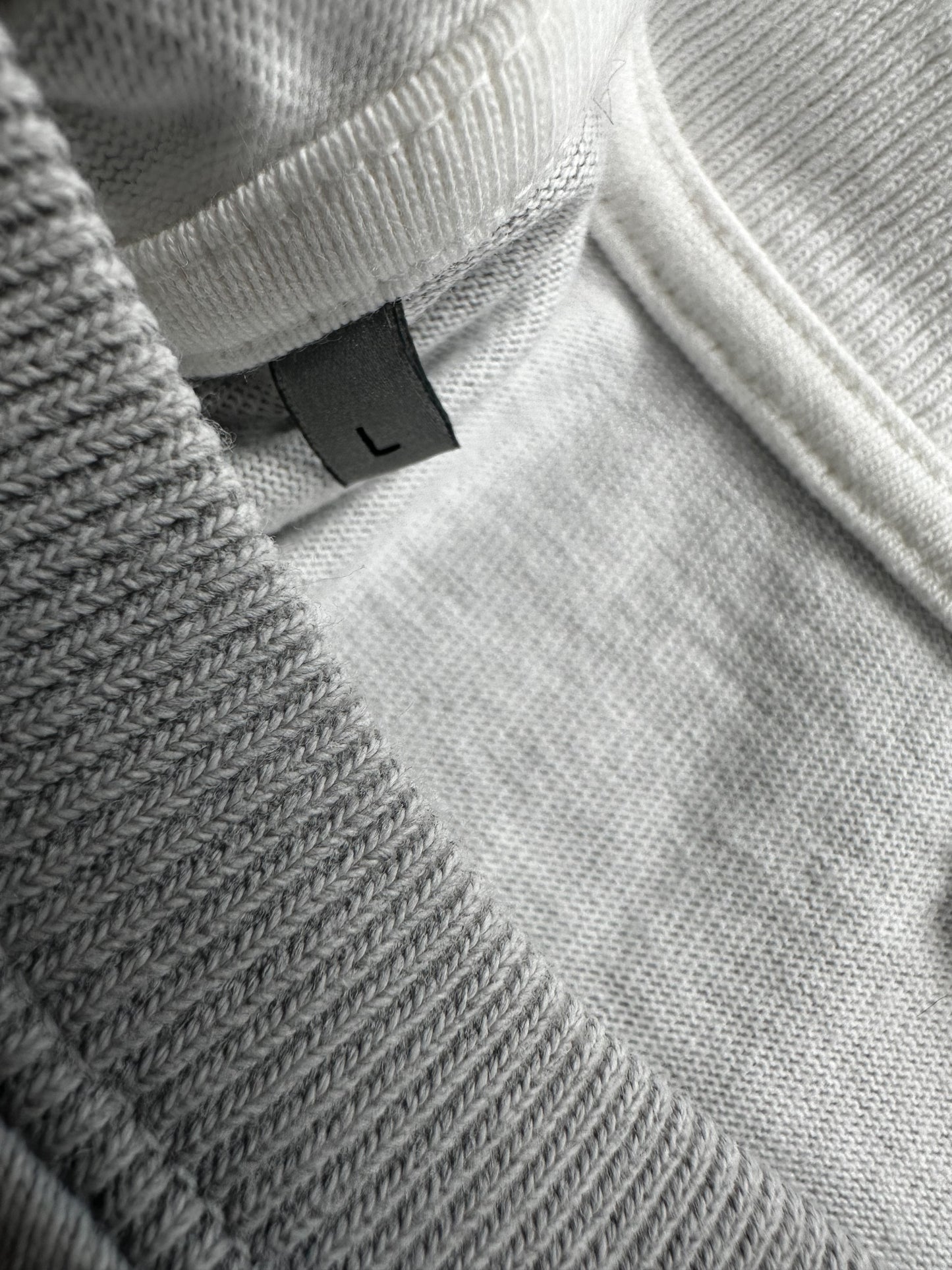 Dior Stussy Grey & White Logo T-Shirt