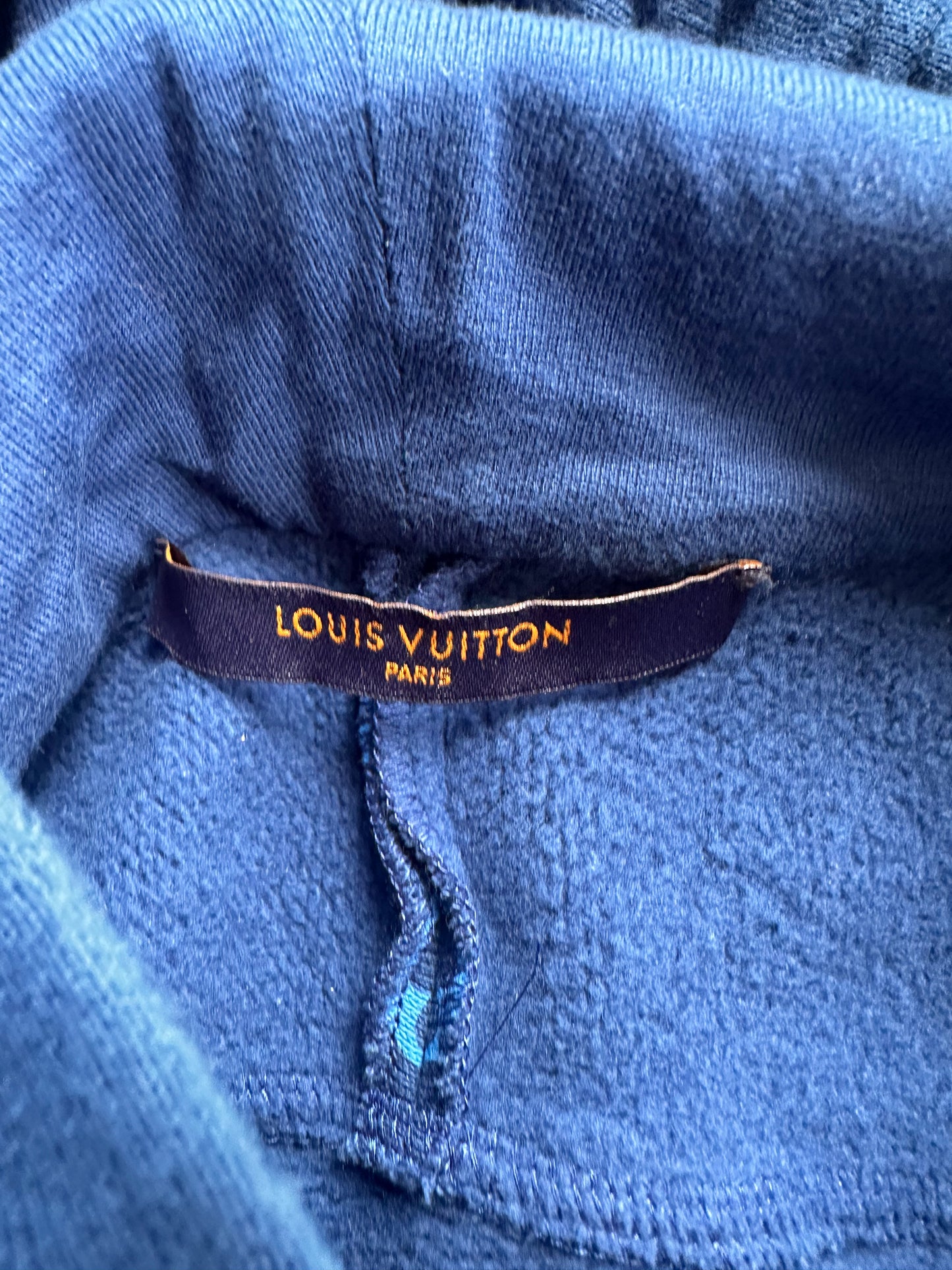 Louis Vuitton Blue Circle Cut Monogram Hoodie
