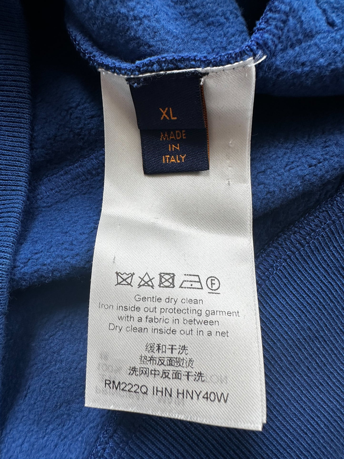 Louis Vuitton Blue Circle Cut Monogram Hoodie