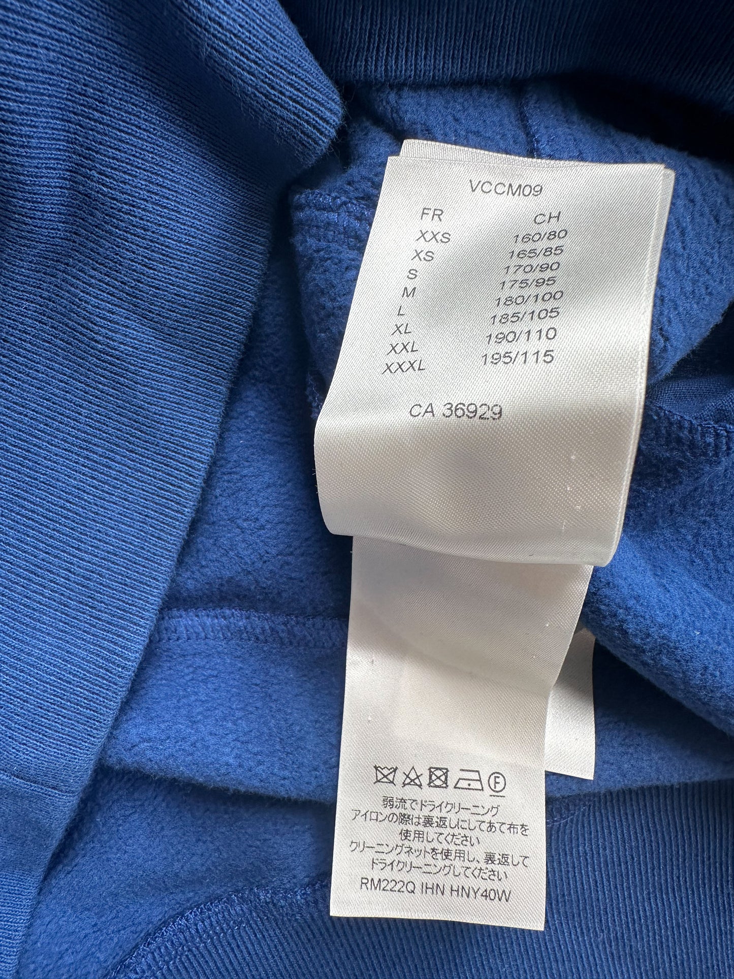 Louis Vuitton Blue Circle Cut Monogram Hoodie