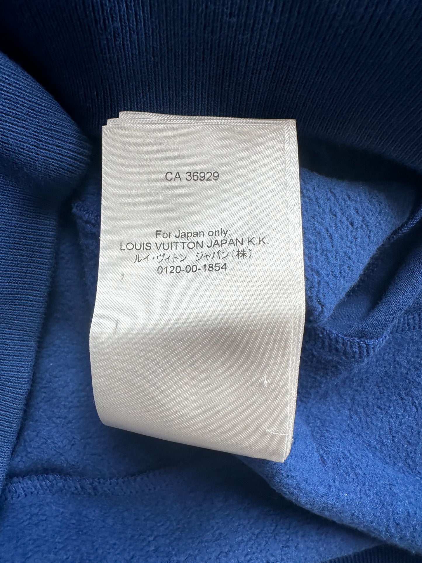 Louis Vuitton Blue Circle Cut Monogram Hoodie