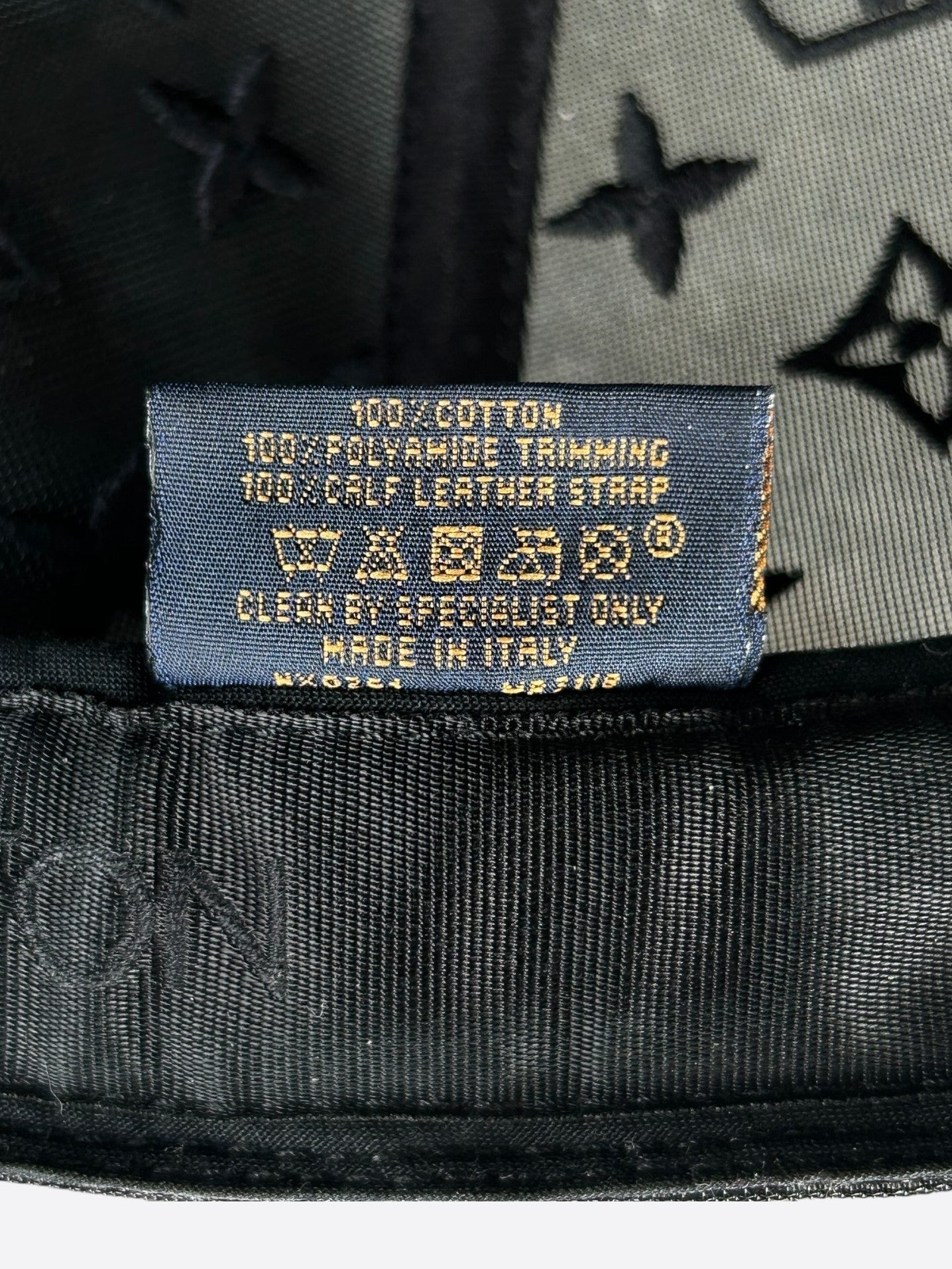 Louis Vuitton Black & Green Tourist Vs. Purist Monogram Hat