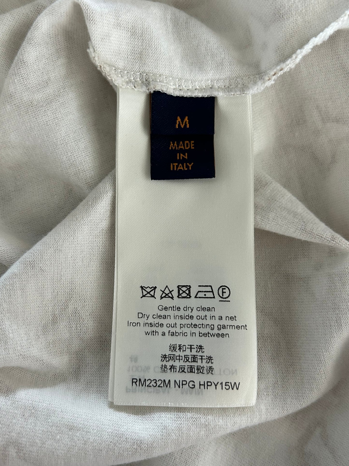 Louis Vuitton White & Tan Monogram T-Shirt