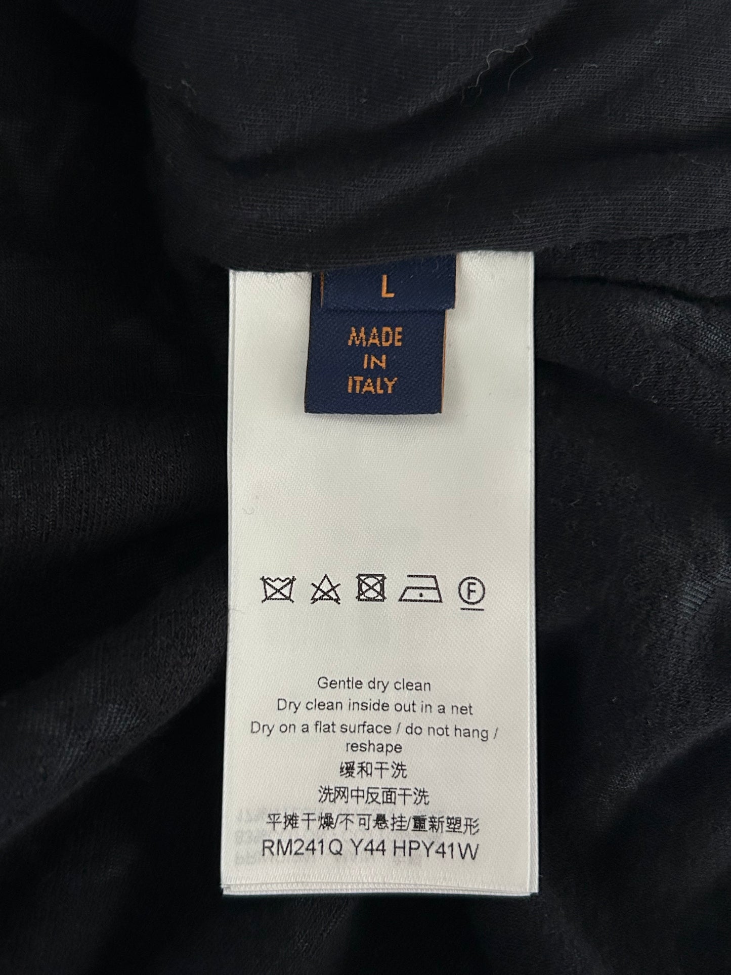 Louis Vuitton Black Monogram Towel Zip Up Hoodie