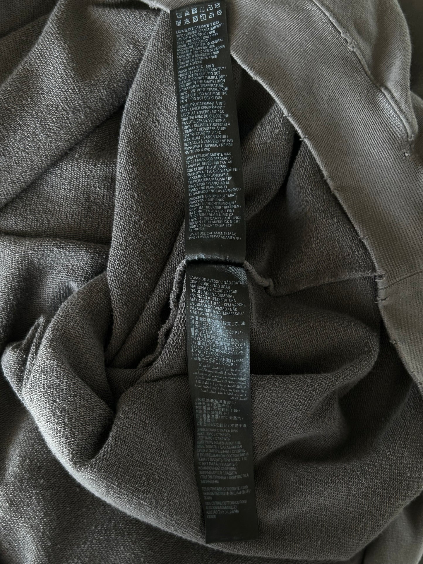 Balenciaga Black & White Campaign Logo Hoodie
