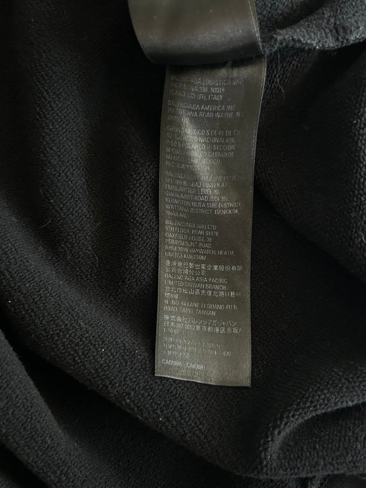 Balenciaga Black & White Miami Logo Hoodie