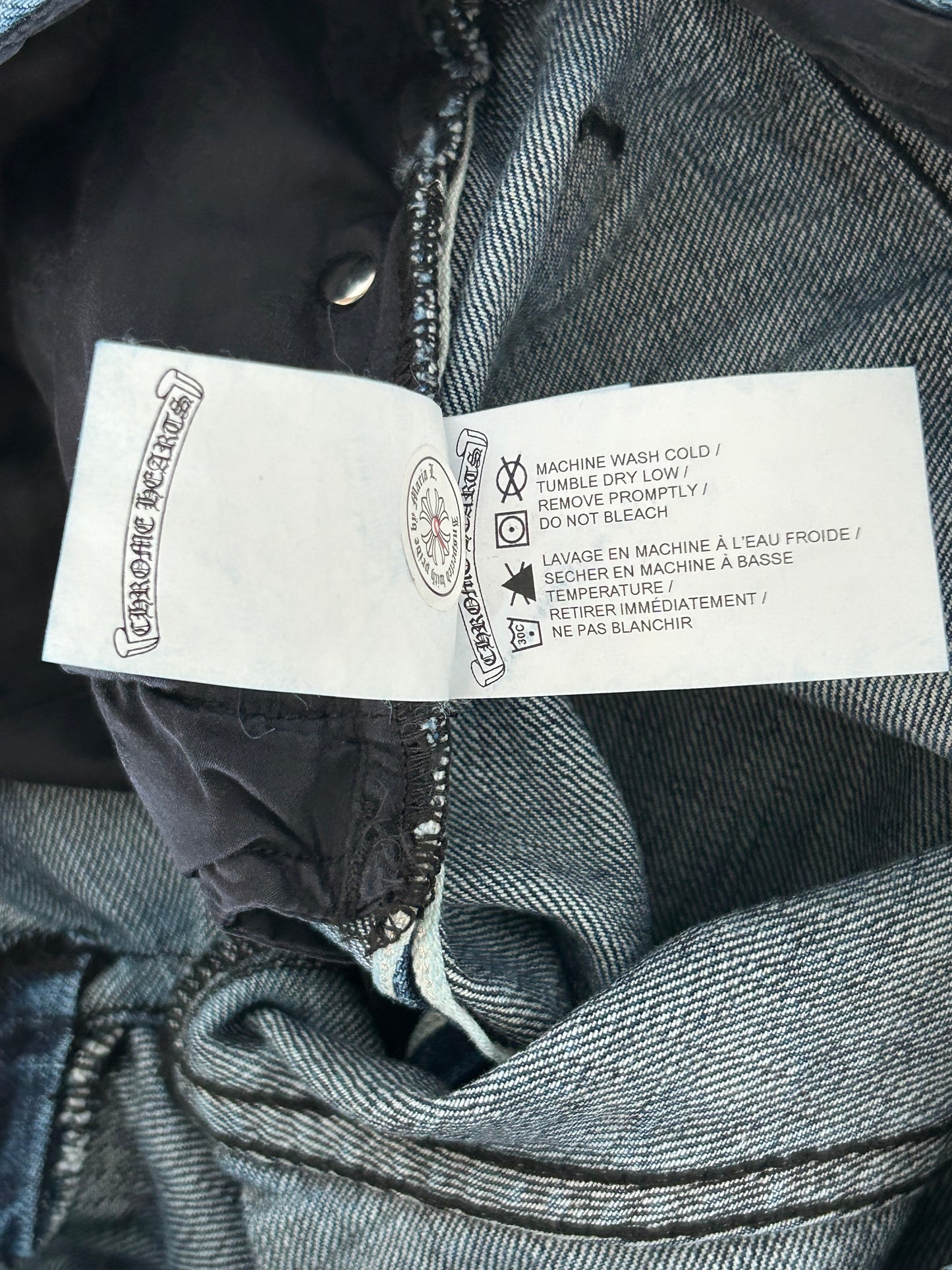 Chrome Hearts Blue Flared Jeans