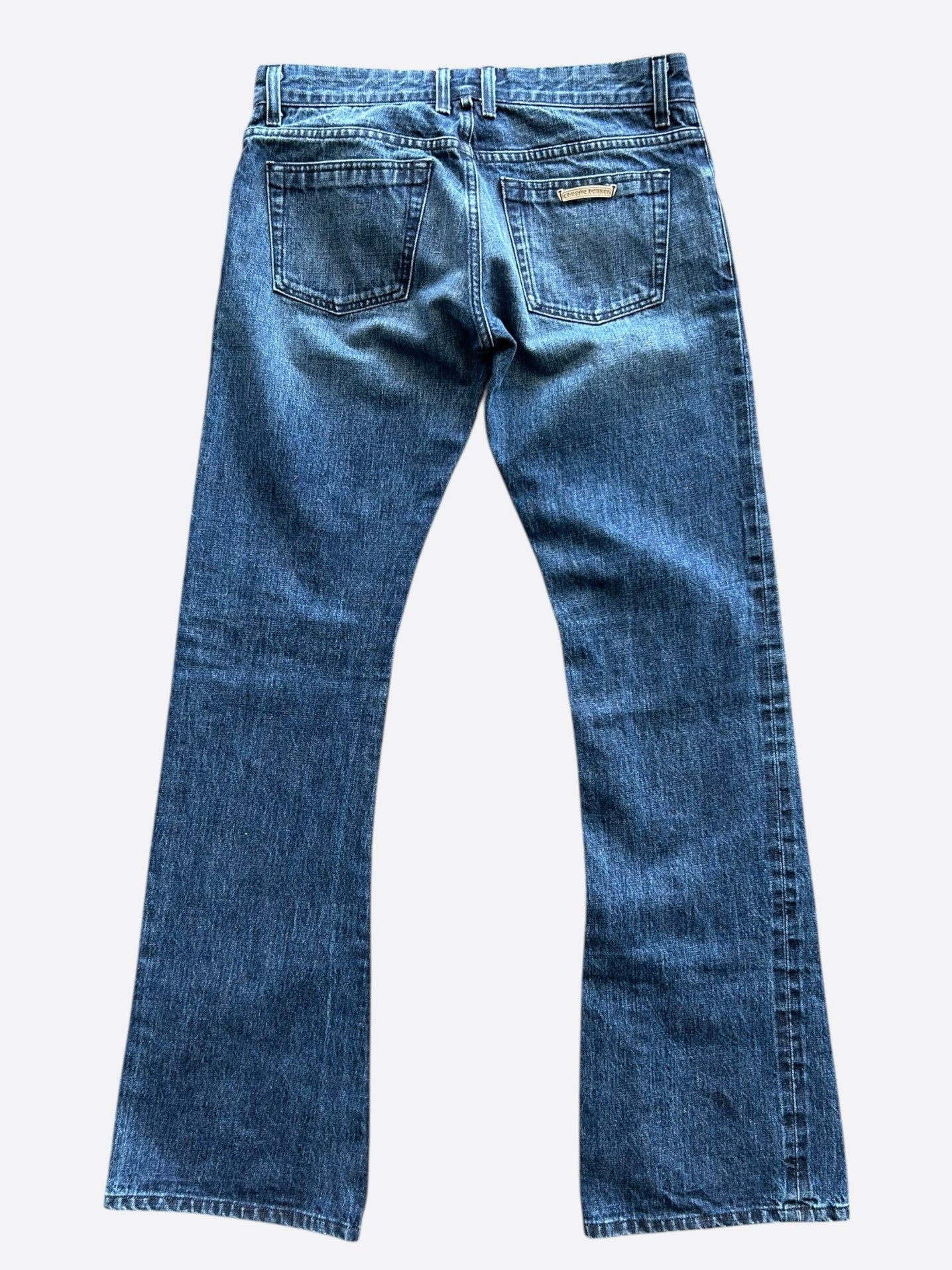 Chrome Hearts Blue Flared Jeans