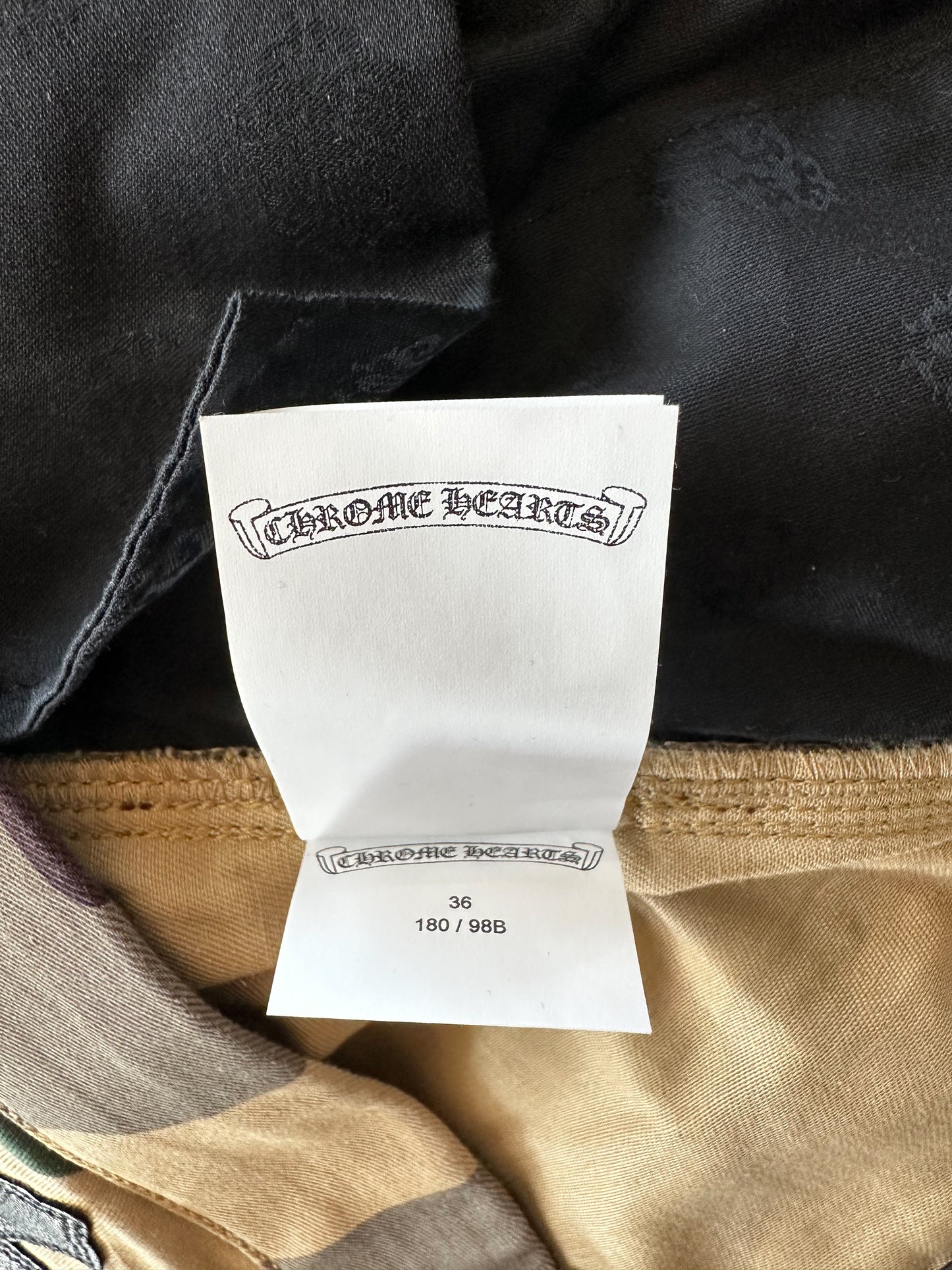 Chrome Hearts Camouflage Sex Records Cross Patch Carpenter Shorts